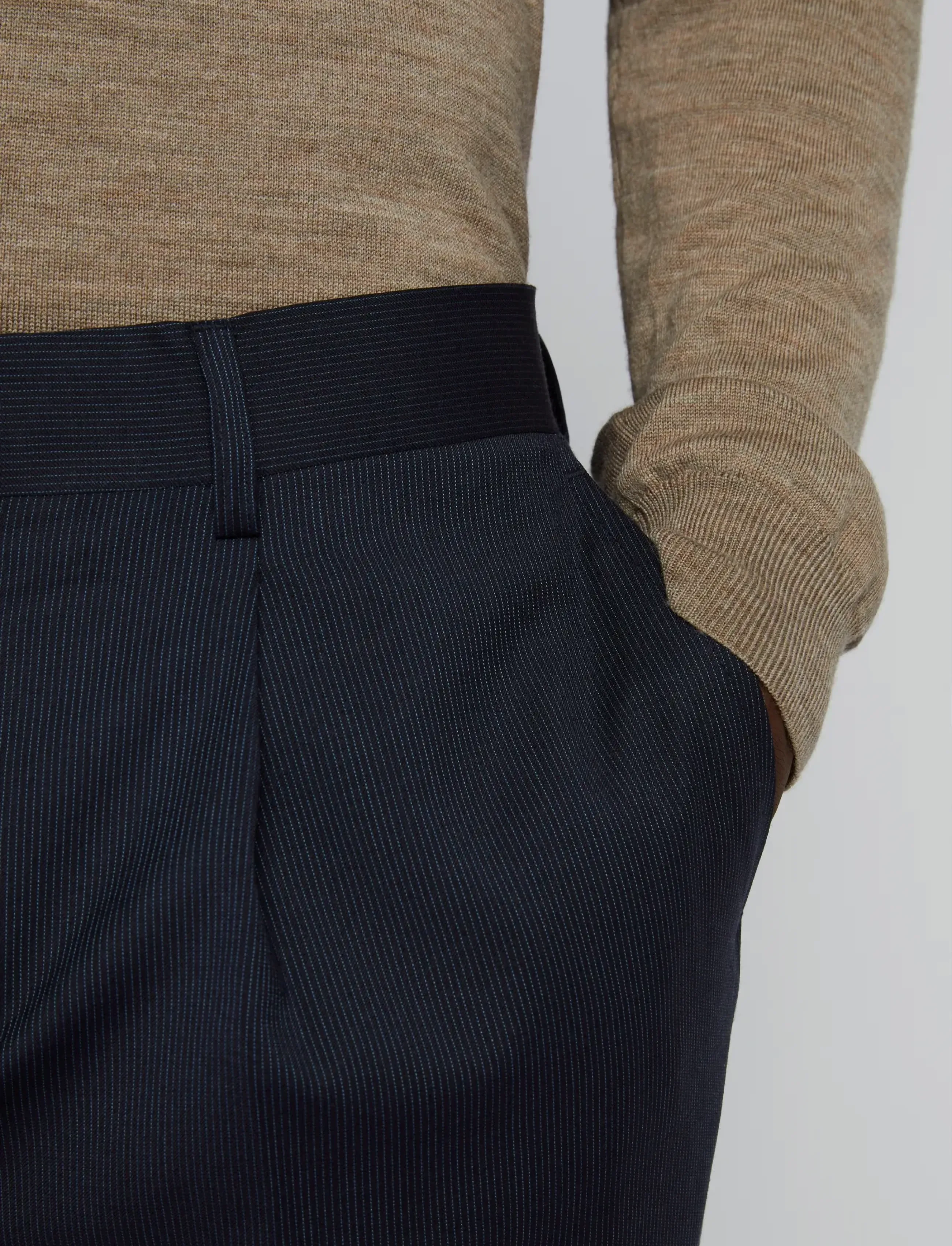 Matinique - MAweller Pleat Pant - habitbukser - dark navy - 5