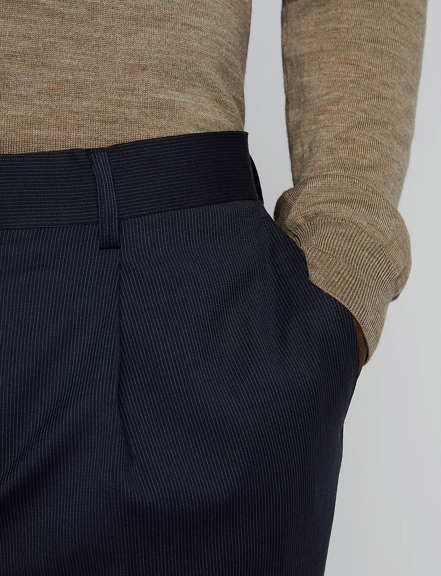 Matinique - MAweller Pleat Pant - suit trousers - dark navy - 5