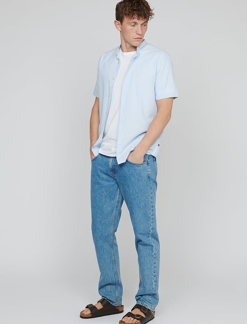 Matinique - MAtrostol China SS - kurzarmhemden - chambray blue - 2