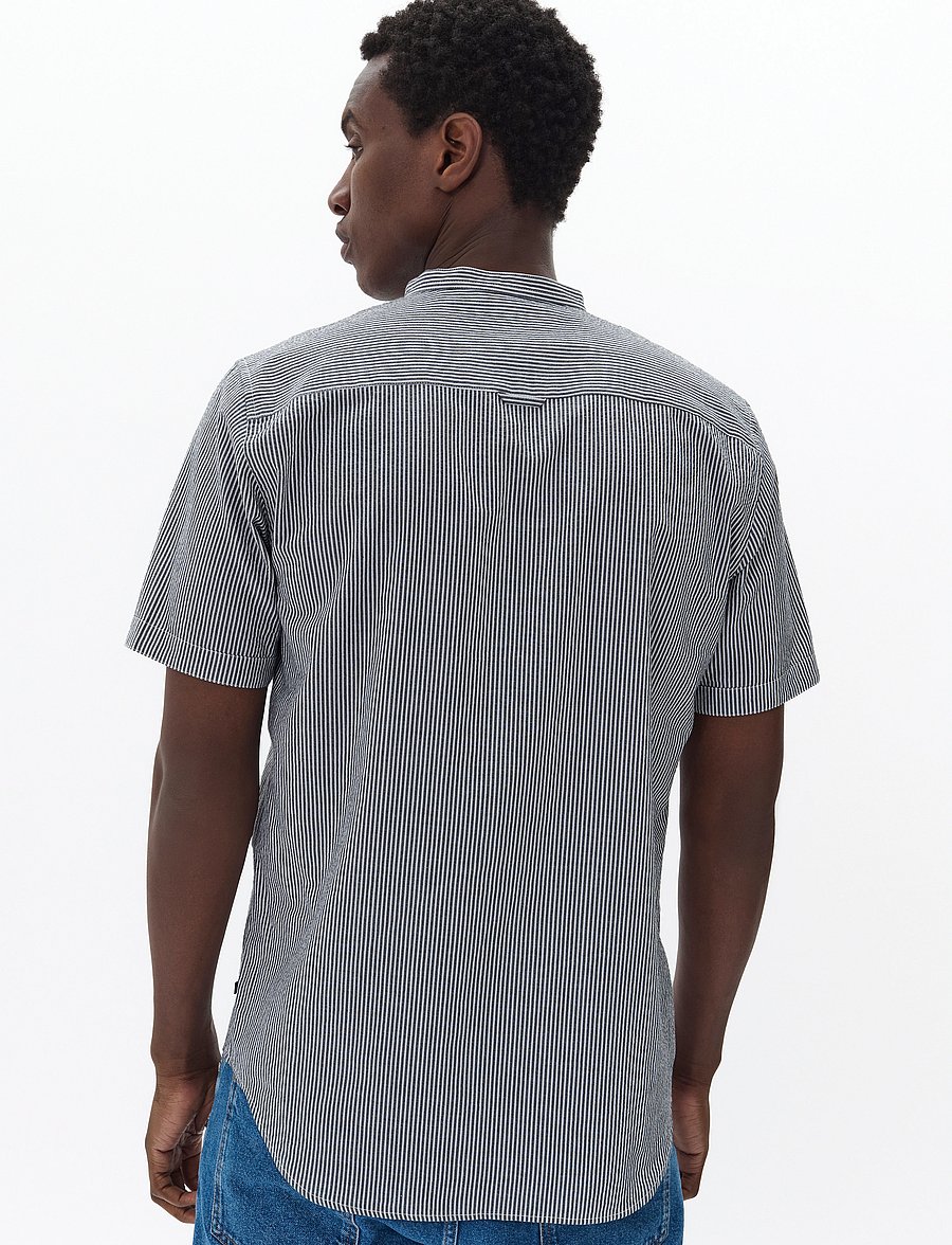 Matinique - MAtrostol China SS - stribede skjorter - dark navy - 3