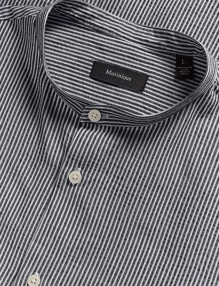Matinique - MAtrostol China SS - stribede skjorter - dark navy - 5