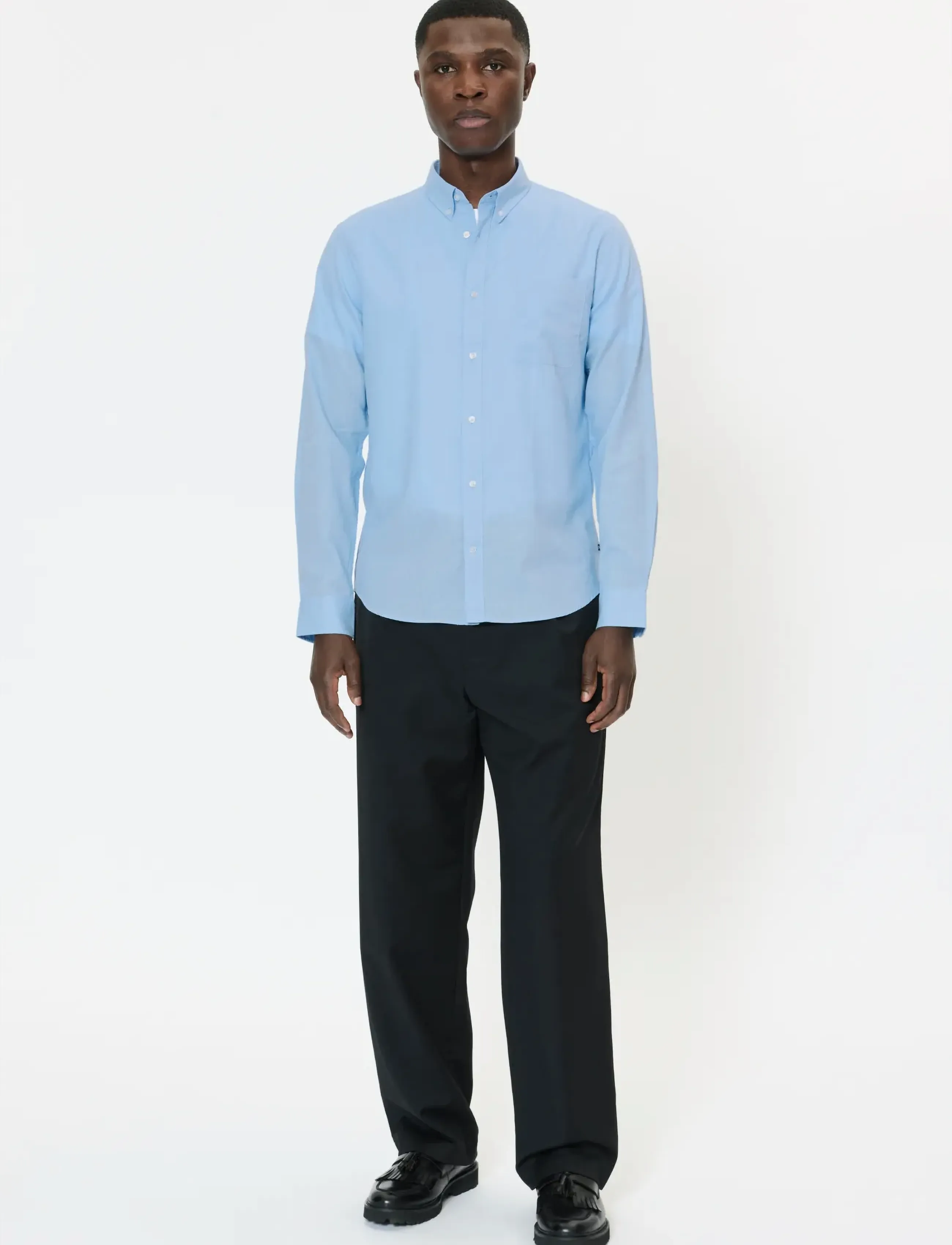 Matinique - MAtrostol BD - linen shirts - chambray blue - 3