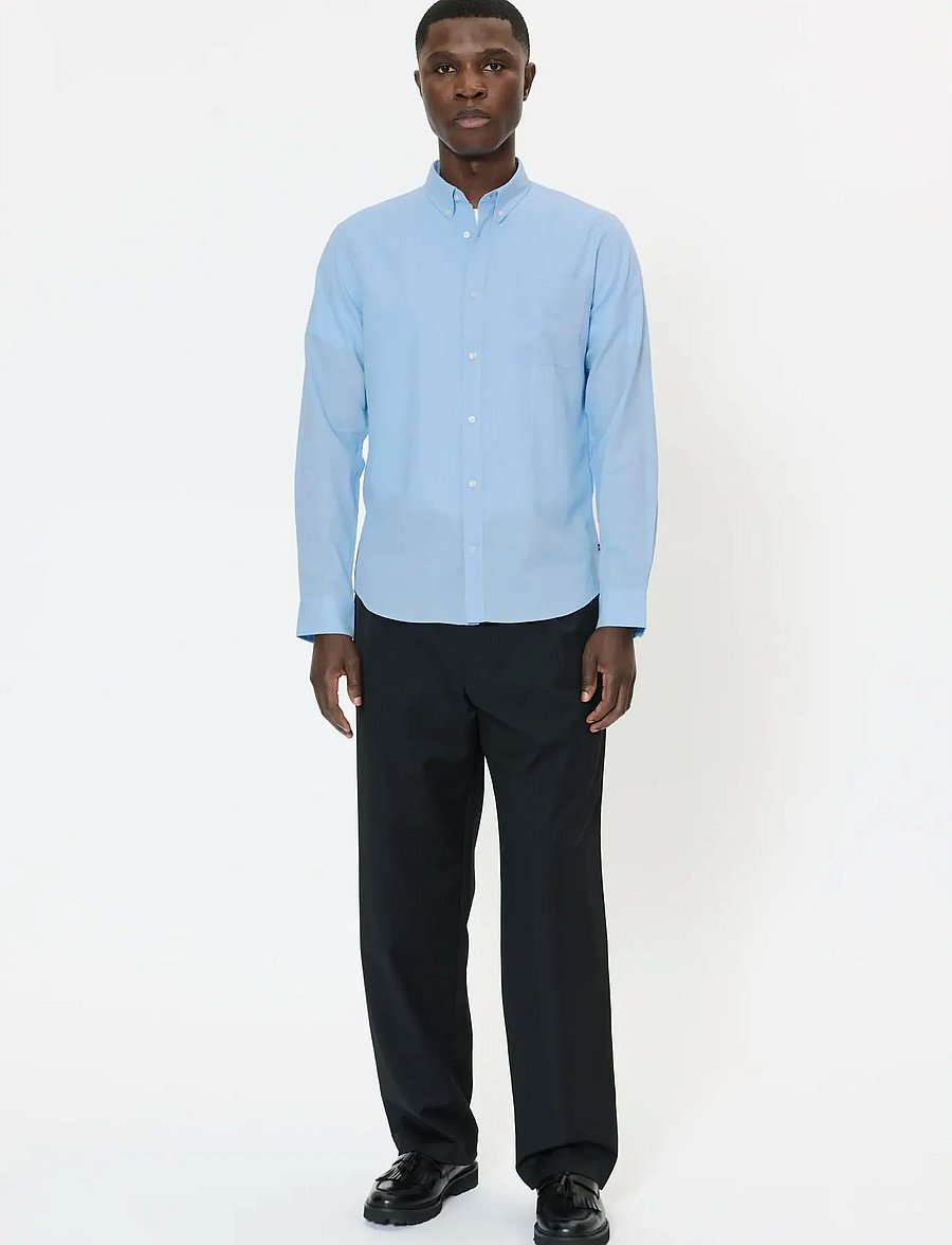 Matinique - MAtrostol BD - linen shirts - chambray blue - 3