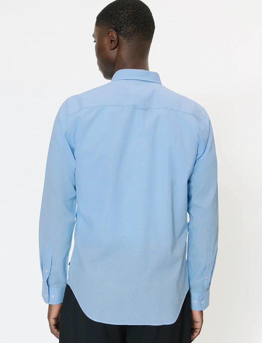 Matinique - MAtrostol BD - linen shirts - chambray blue - 4