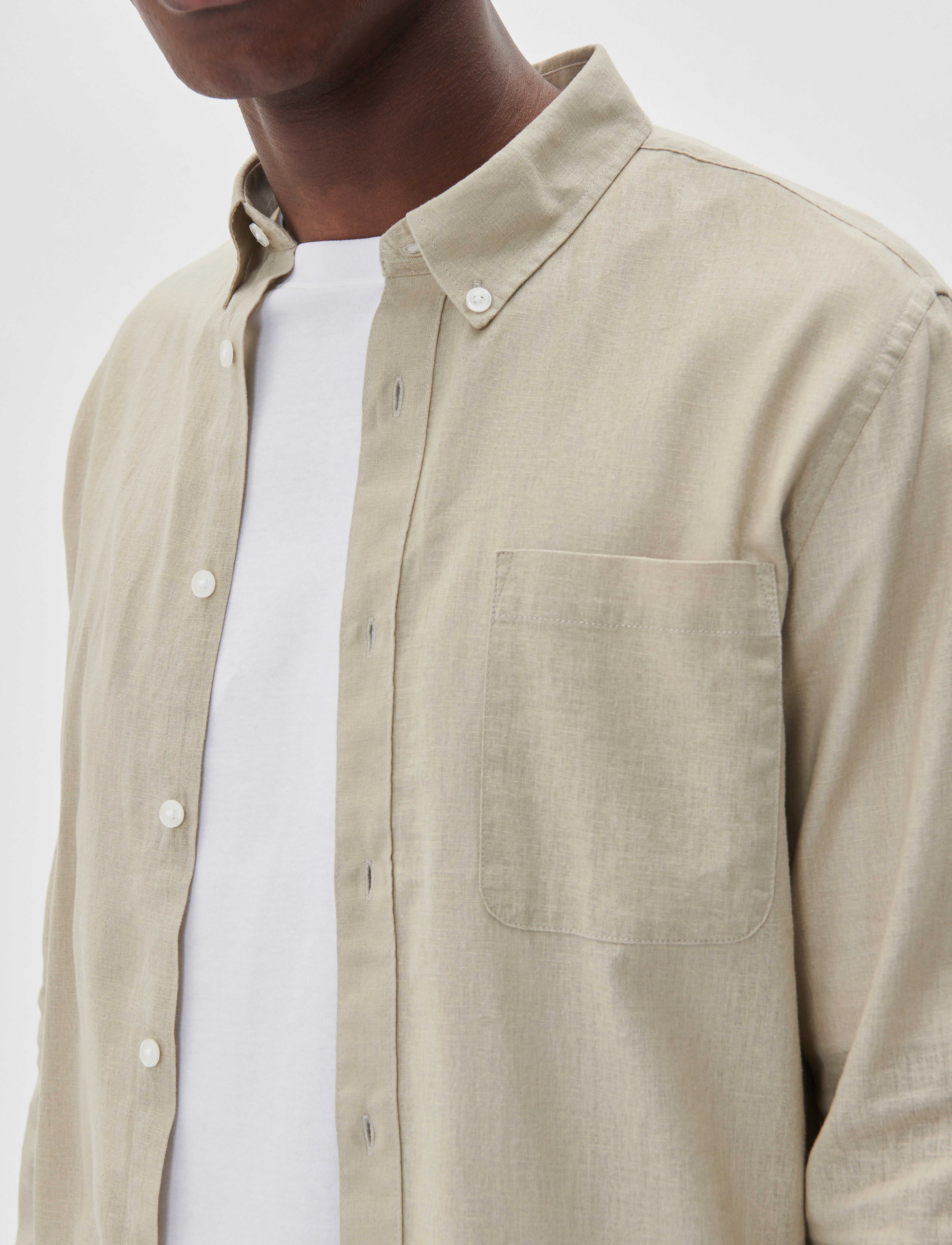 Matinique - MAtrostol BD - linen shirts - plaza taupe - 5