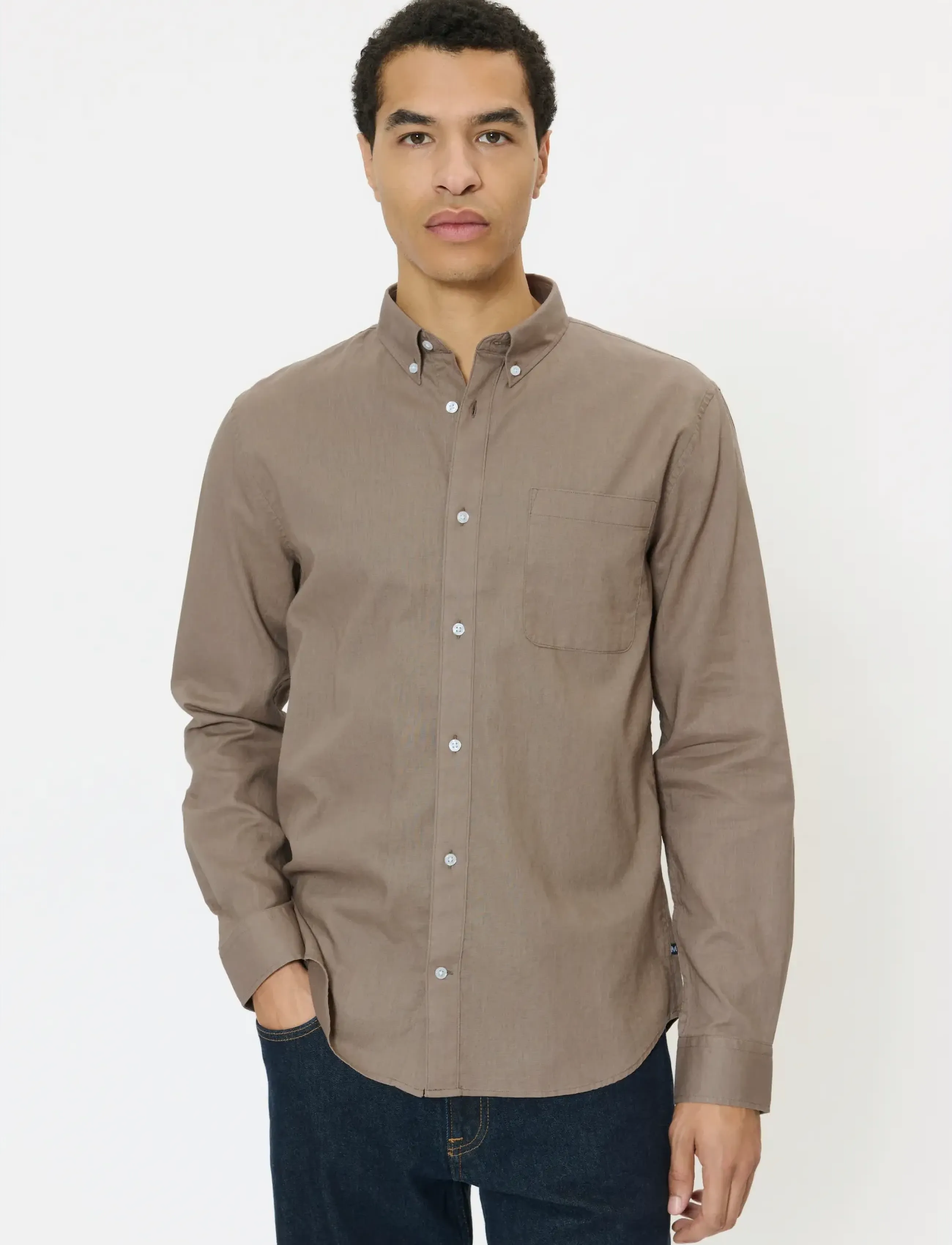 Matinique Matrostol Bd, M, Brown, Skjorter > Afslappet, Herre