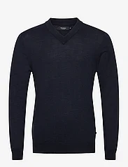 Matinique - MAviggo - knitted v-necks - dark navy melange - 0