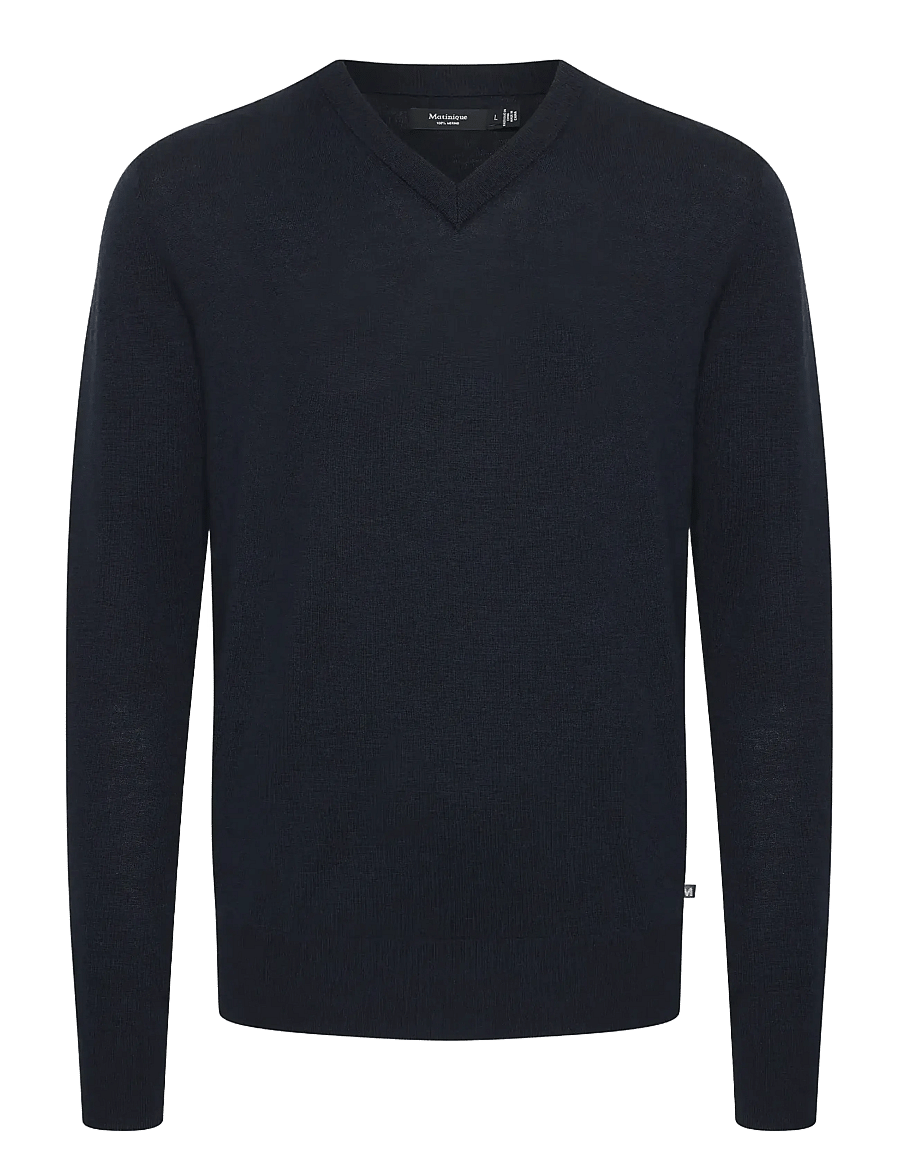 Matinique - MAviggo - v-ausschnitt - dark navy melange - 1