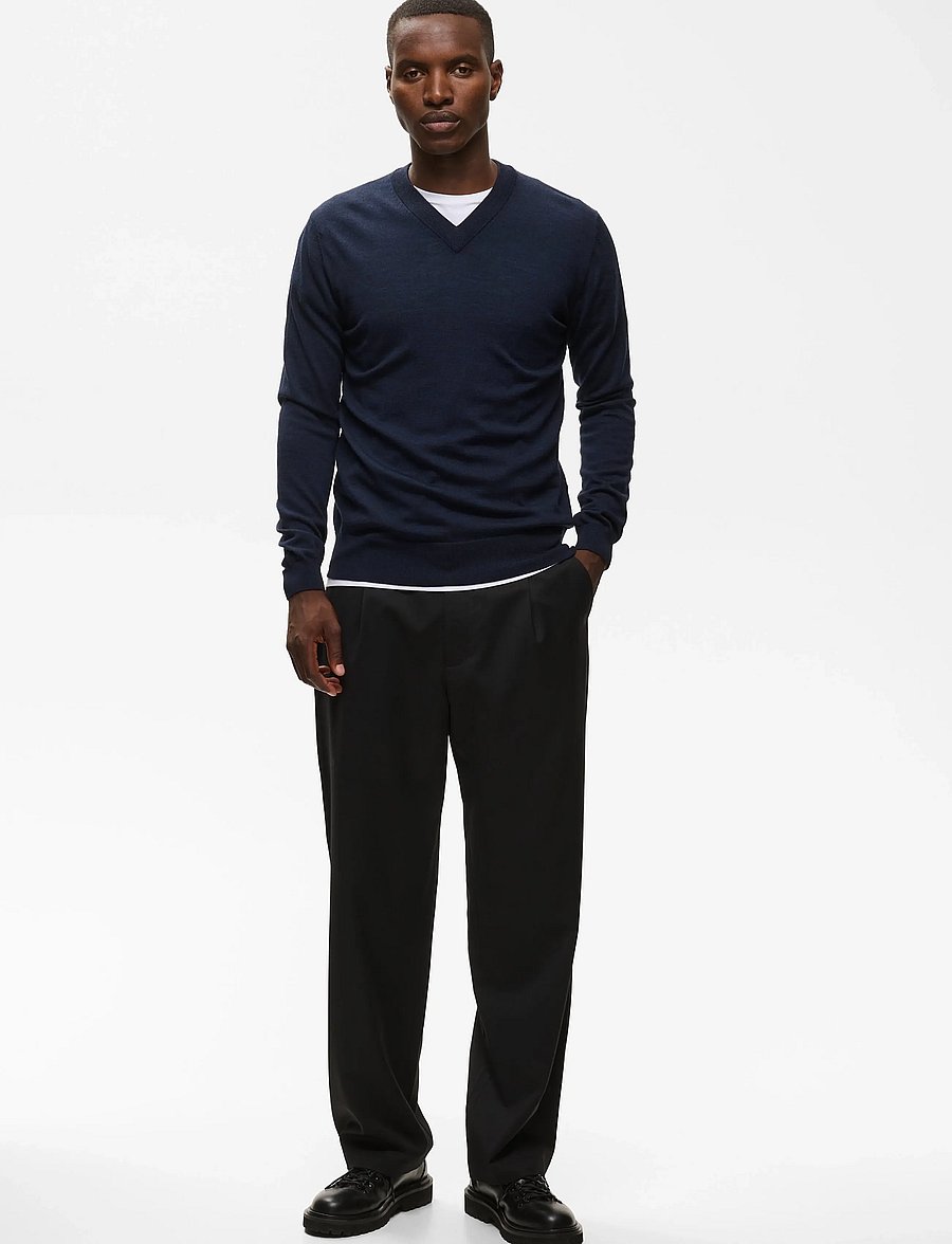 Matinique - MAviggo - v-ausschnitt - dark navy melange - 0