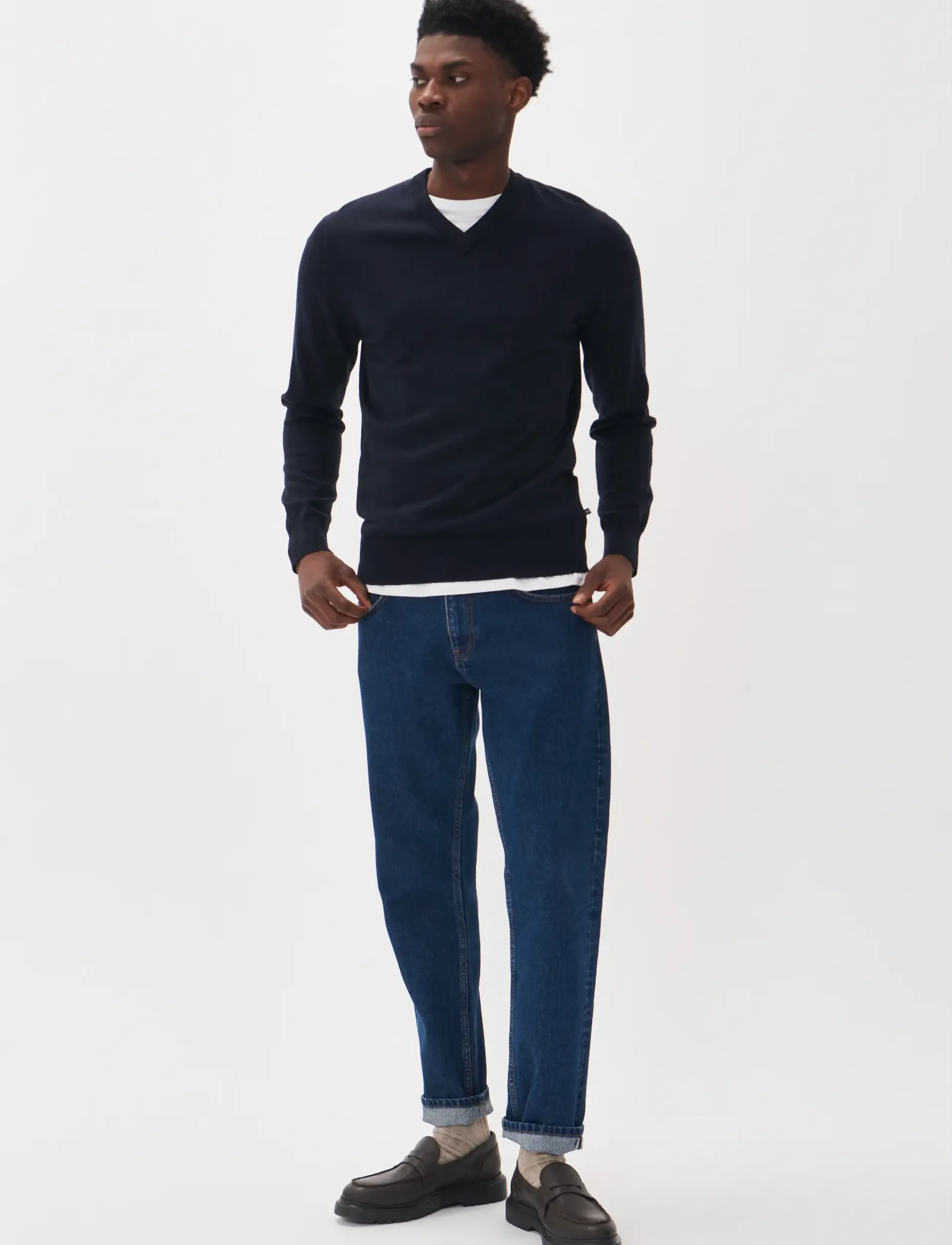 Matinique - MAviggo - stickade basplagg - dark navy melange - 3