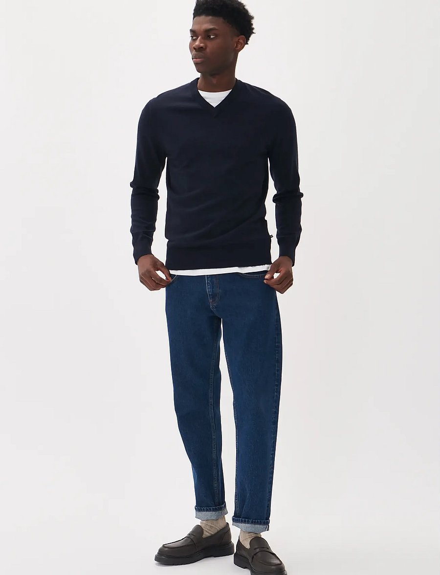 Matinique - MAviggo - v-ausschnitt - dark navy melange - 3