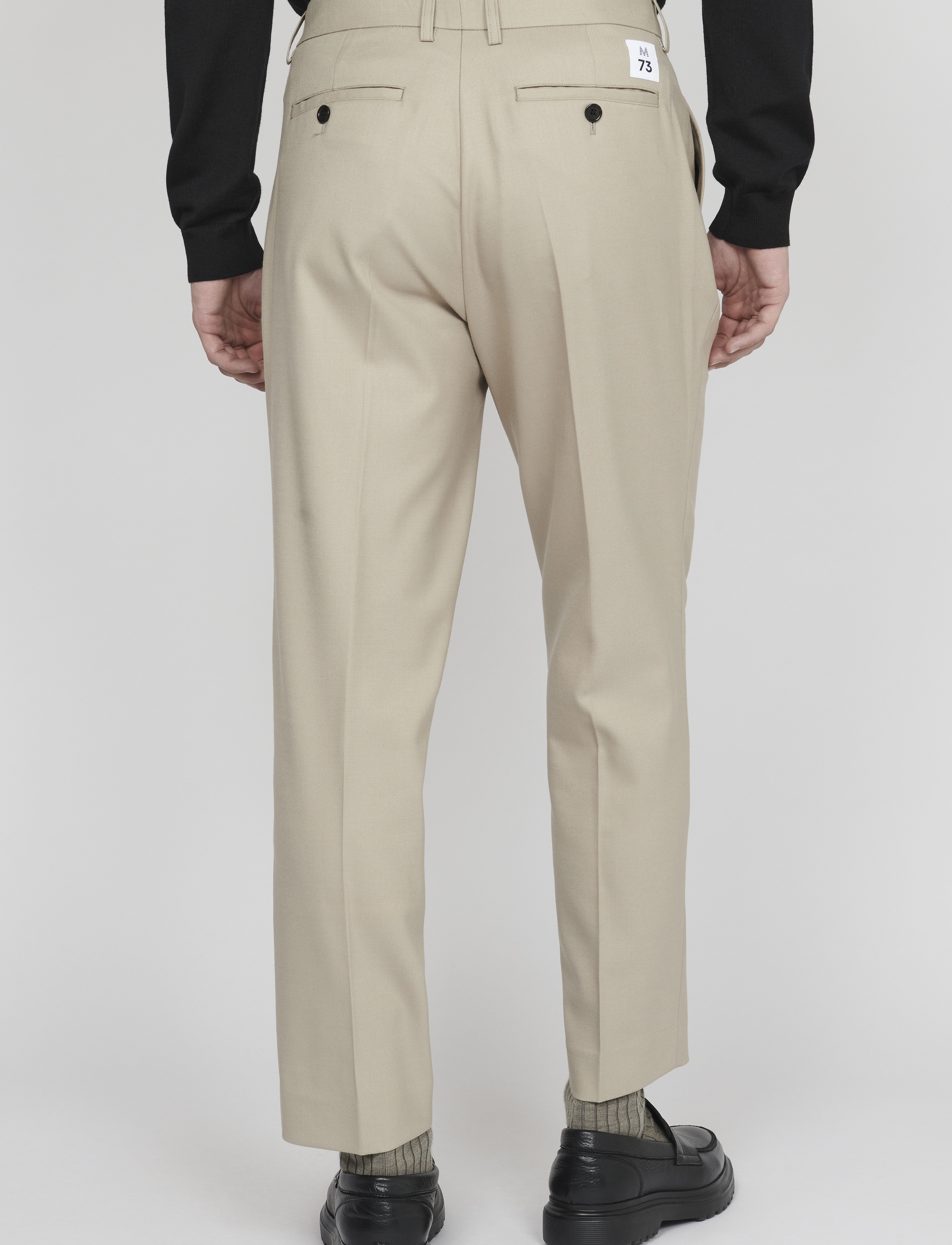 Matinique - MAweller Pleat Pant 73 - crockery - 3
