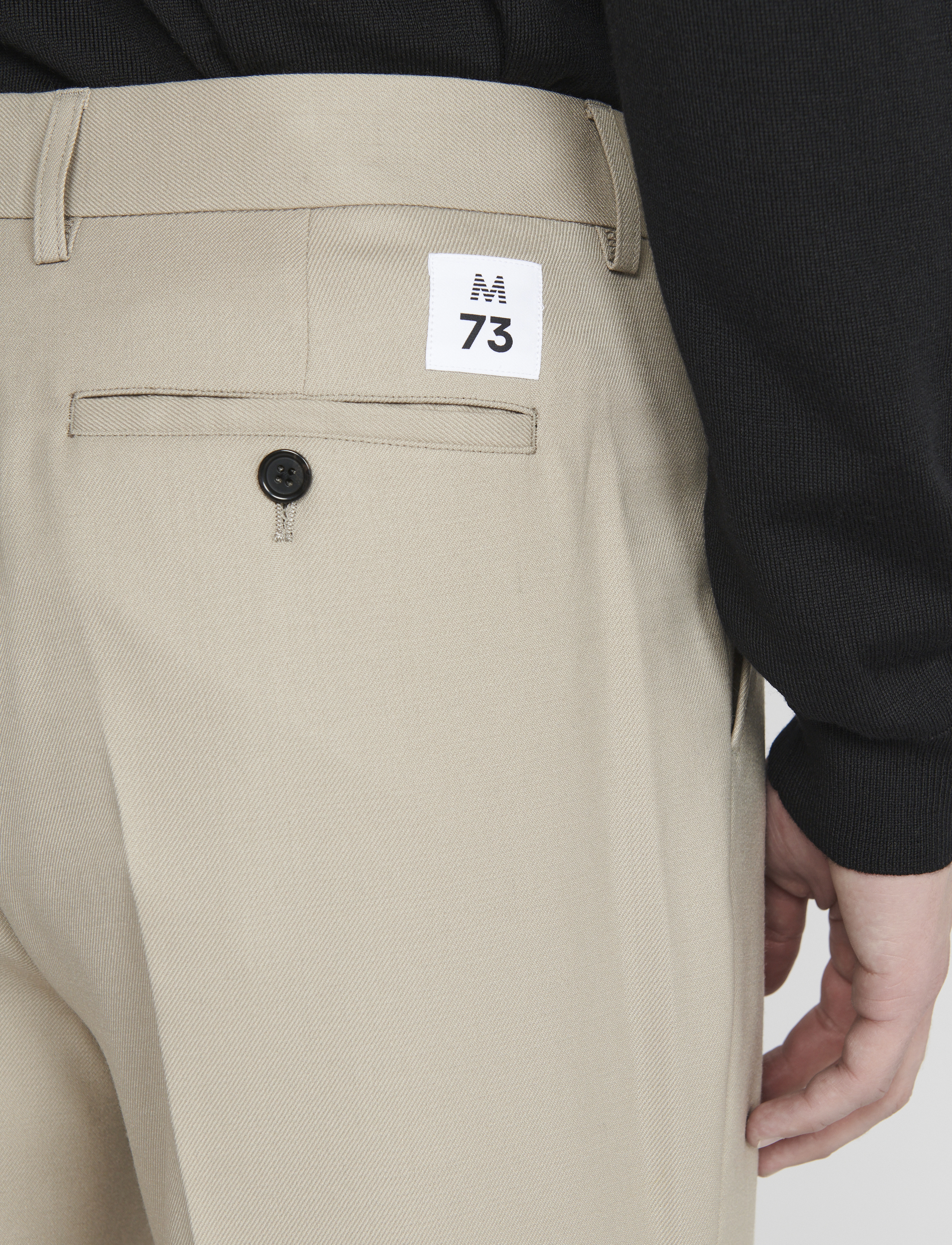 Matinique - MAweller Pleat Pant 73 - crockery - 5