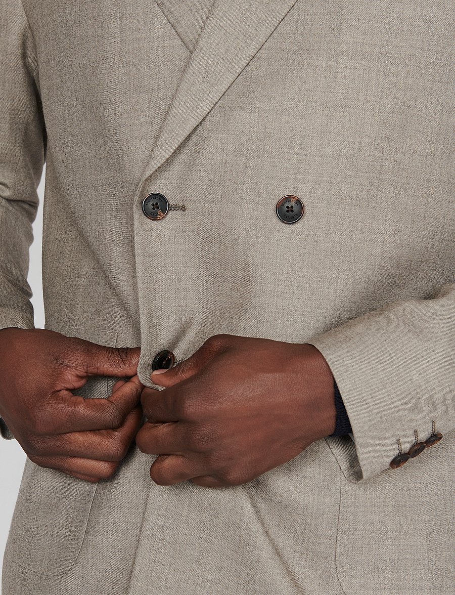 Matinique - MAwalker Double - double breasted blazers - crockery - 5