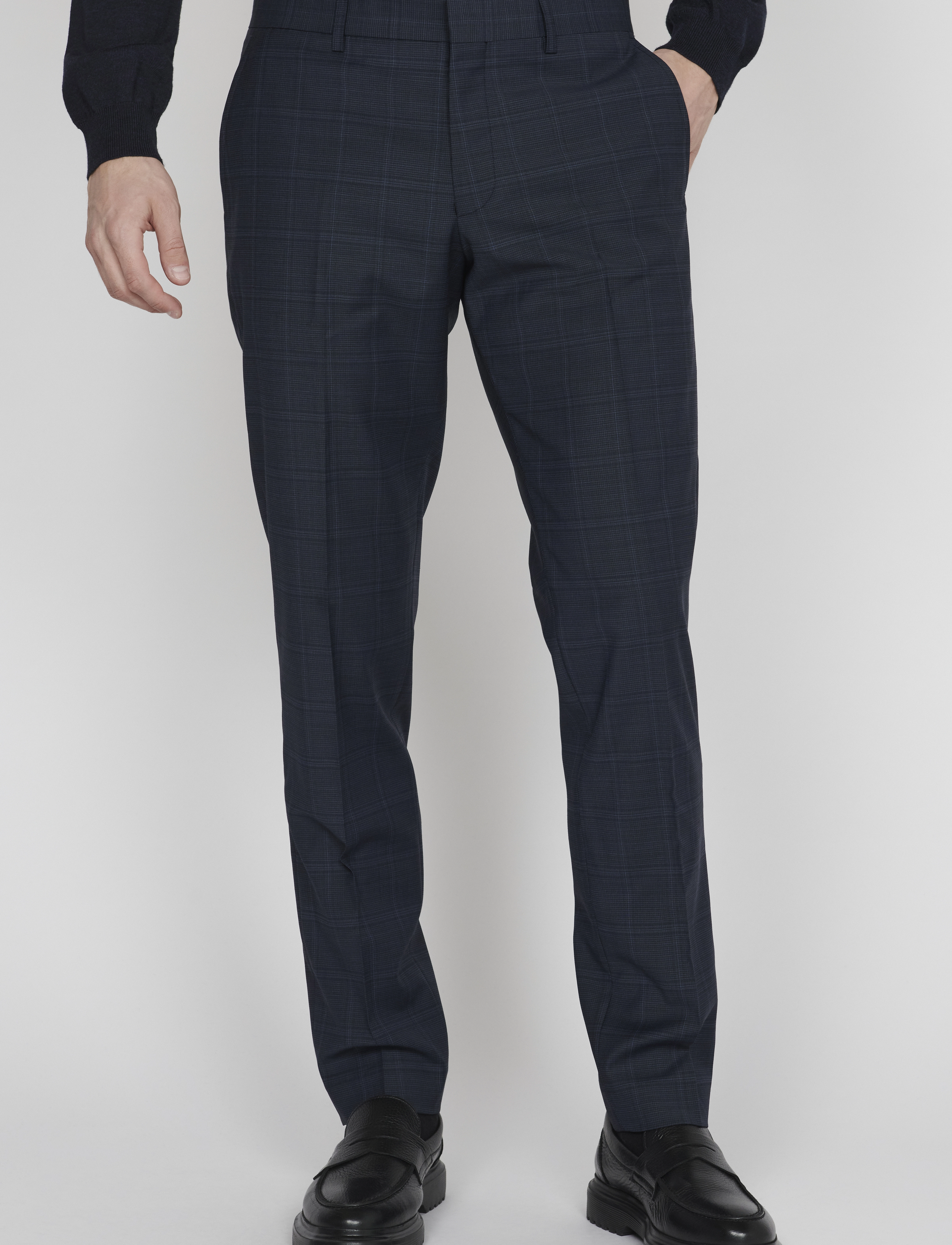Matinique Malas, Mænd, Ternede Bukser, Navy, Str: 48
