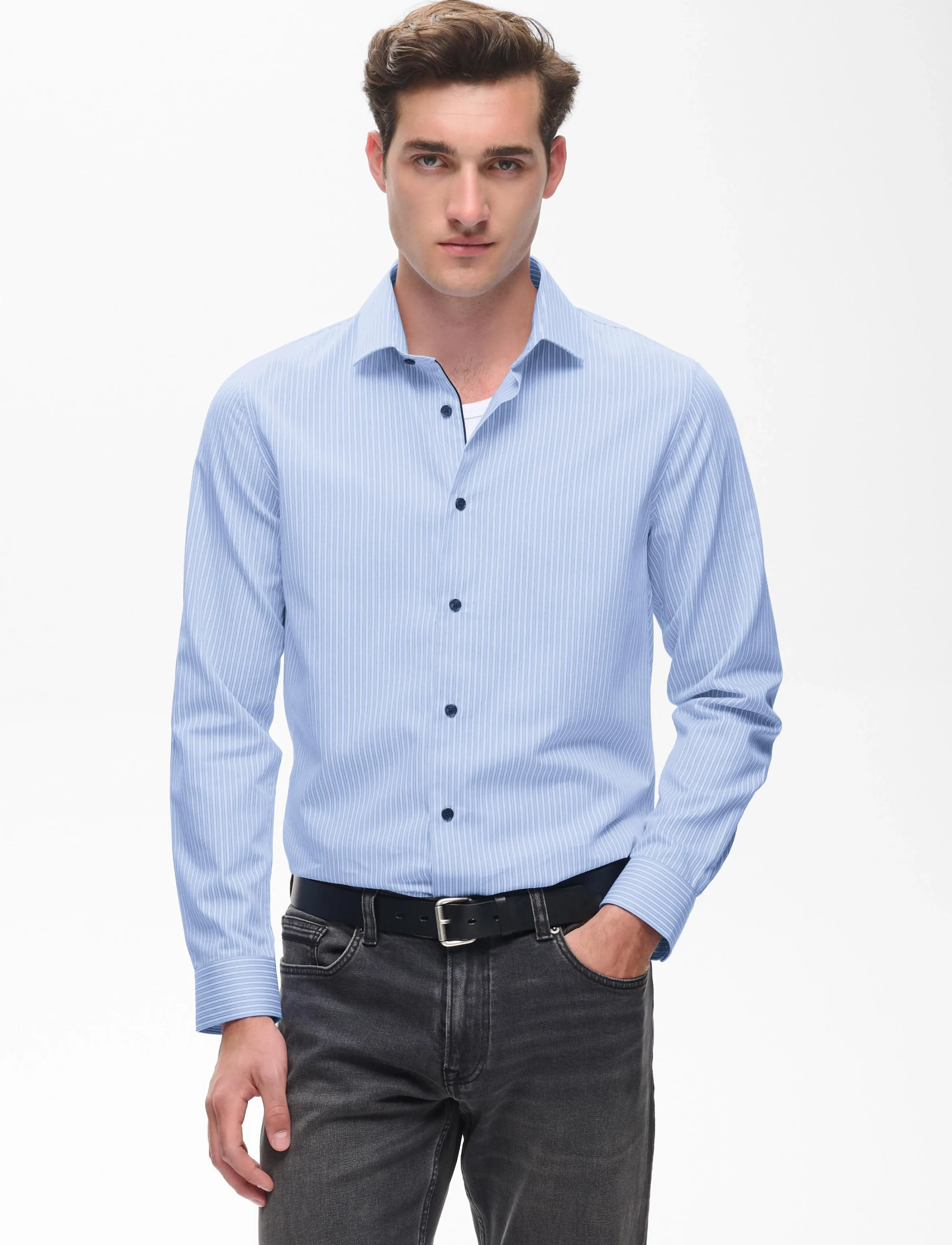 Matinique Matrostol Bn, XL, Blue, Skjorter > Afslappet, Herre