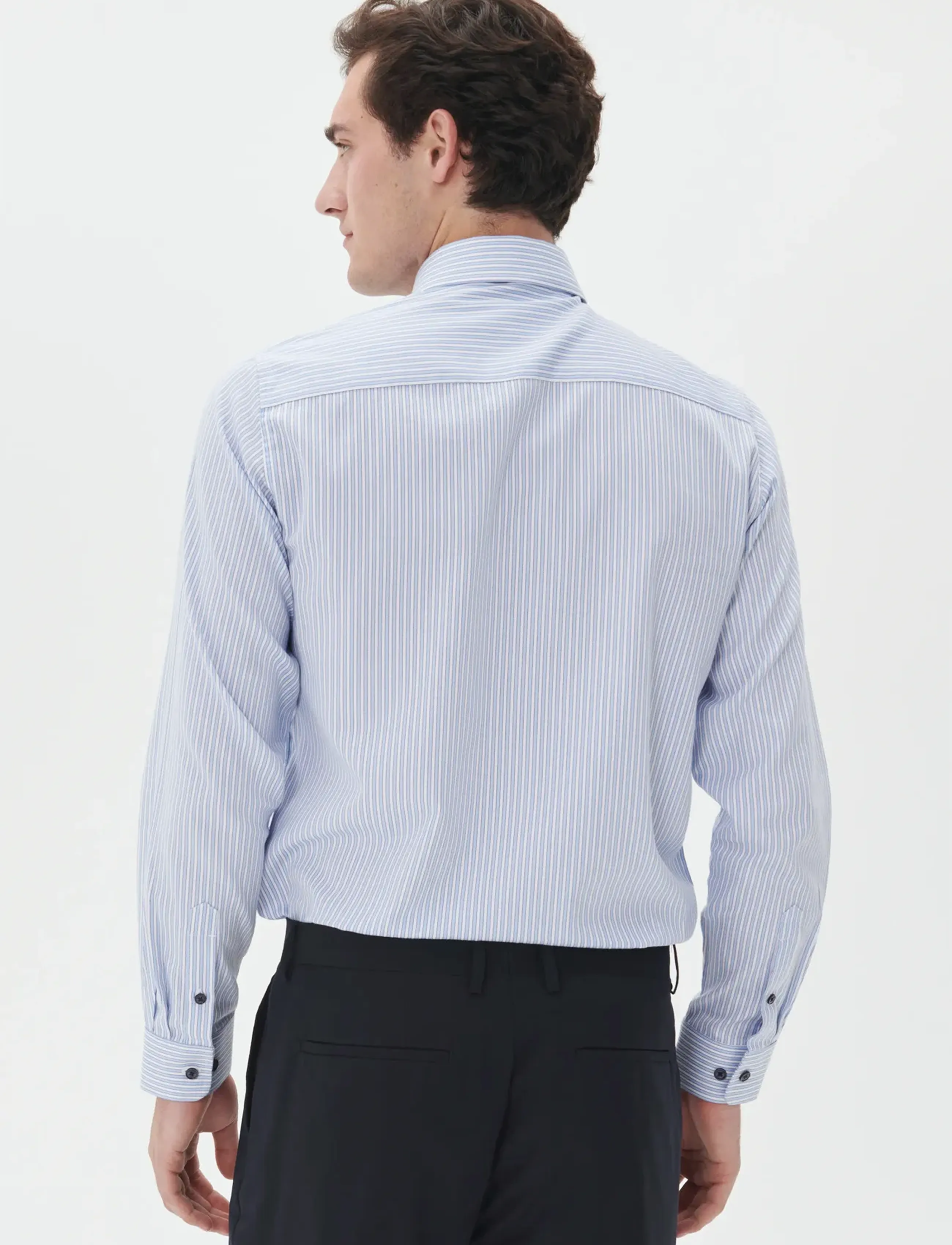 Matinique - MAtrostol BN - striped shirts - chambray blue - 3
