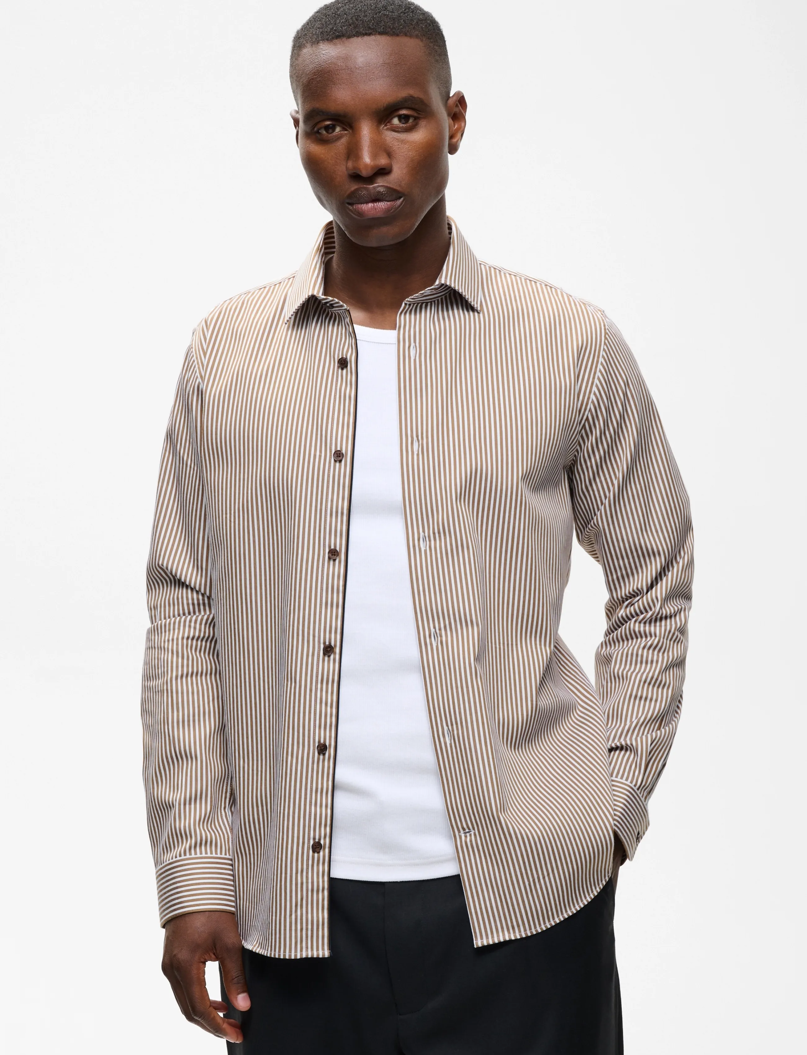 Matinique Matrostol Bn, 3XL, Brown, Skjorter > Afslappet, Herre