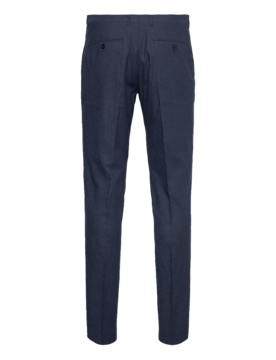 Matinique - MAlas - lininės kostiuminės kelnės - dark navy - 2