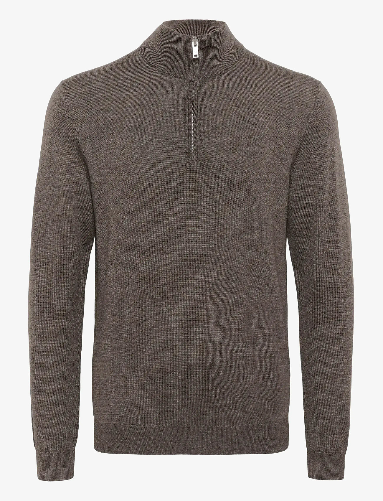 Matinique - MAmason SZ - pullover mit halbem reißverschluss - brown soil melange - 1