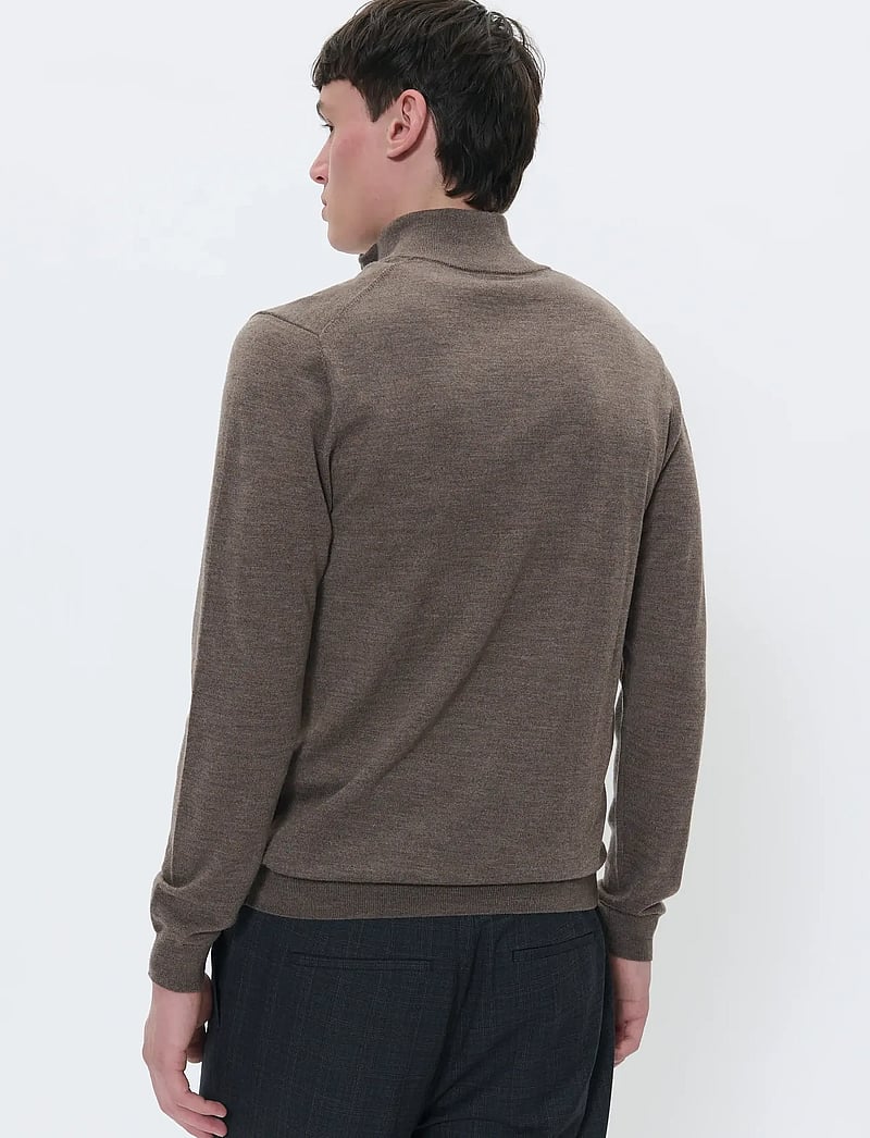 Matinique - MAmason SZ - pullover mit halbem reißverschluss - brown soil melange - 4