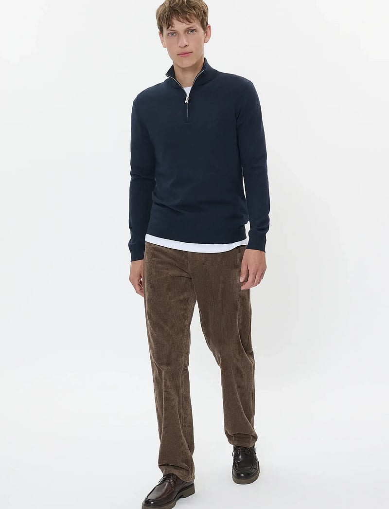 Matinique - MAmason SZ - tõmblukk-kaelusega džemprid - dark navy melange - 3