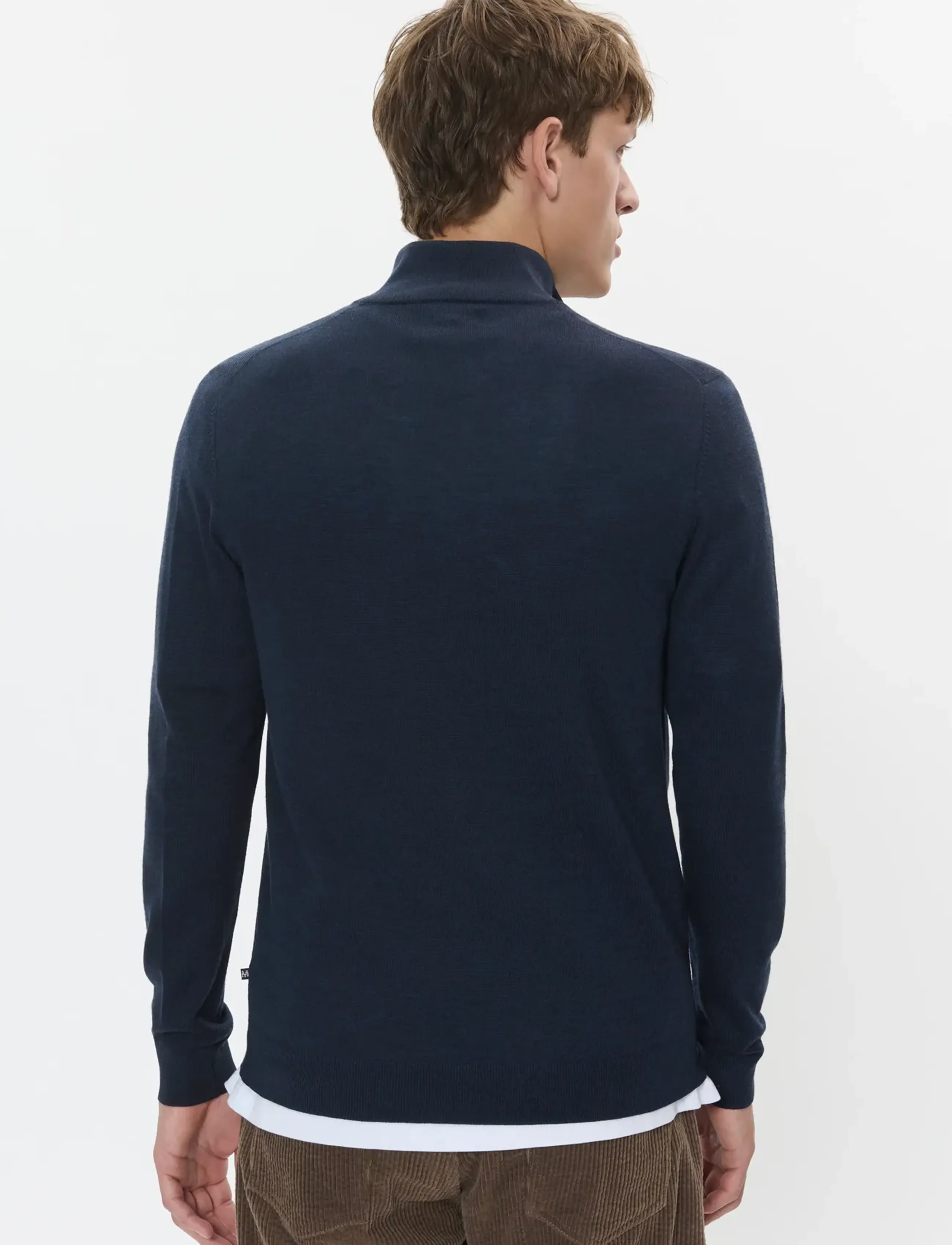 Matinique - MAmason SZ - puolivetoketjulliset neuleet - dark navy melange - 4