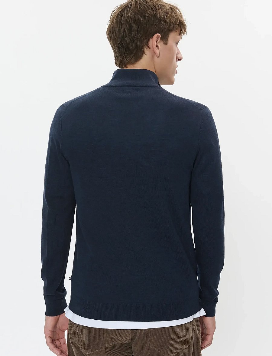 Matinique - MAmason SZ - puolivetoketjulliset neuleet - dark navy melange - 4