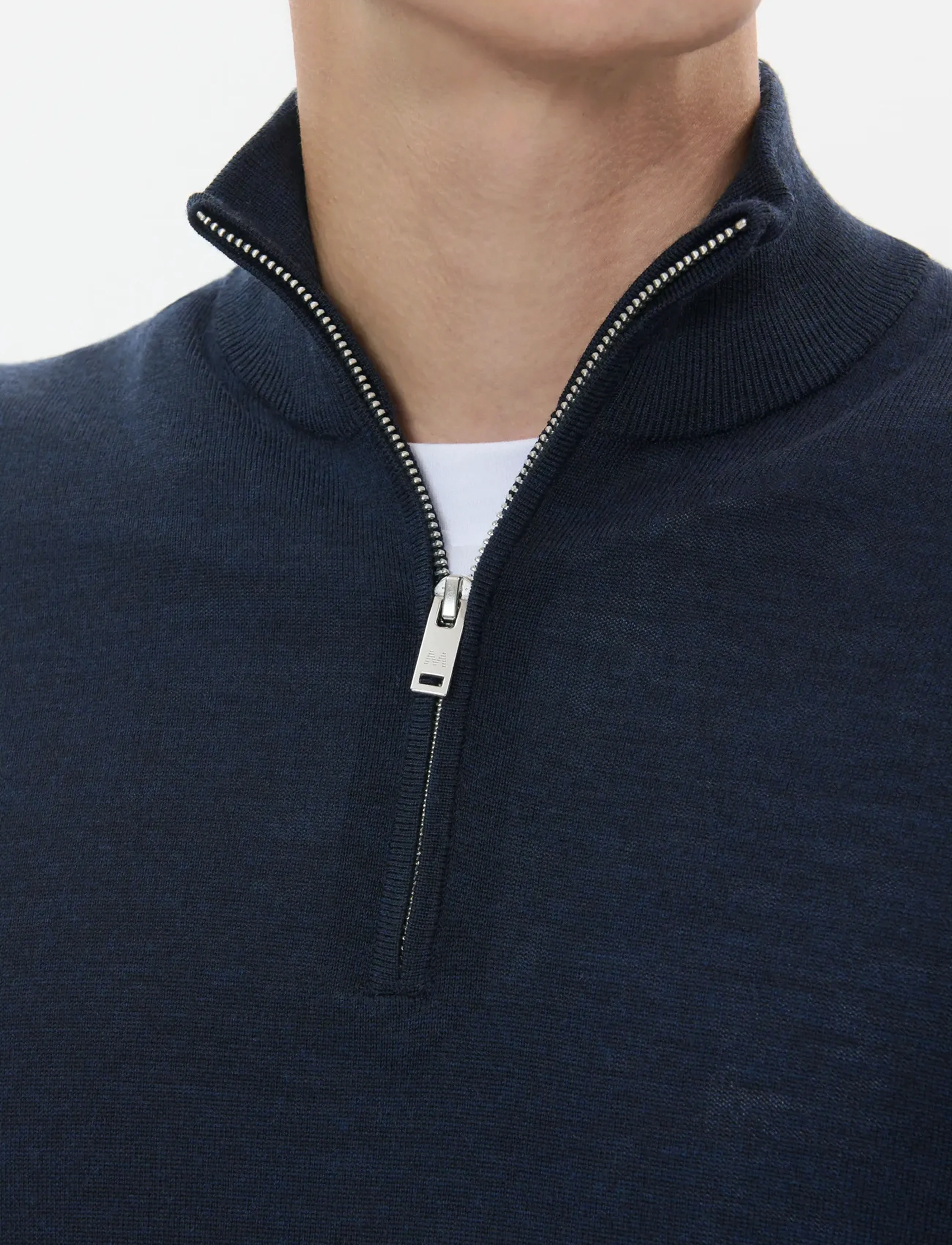 Matinique - MAmason SZ - puolivetoketjulliset neuleet - dark navy melange - 5