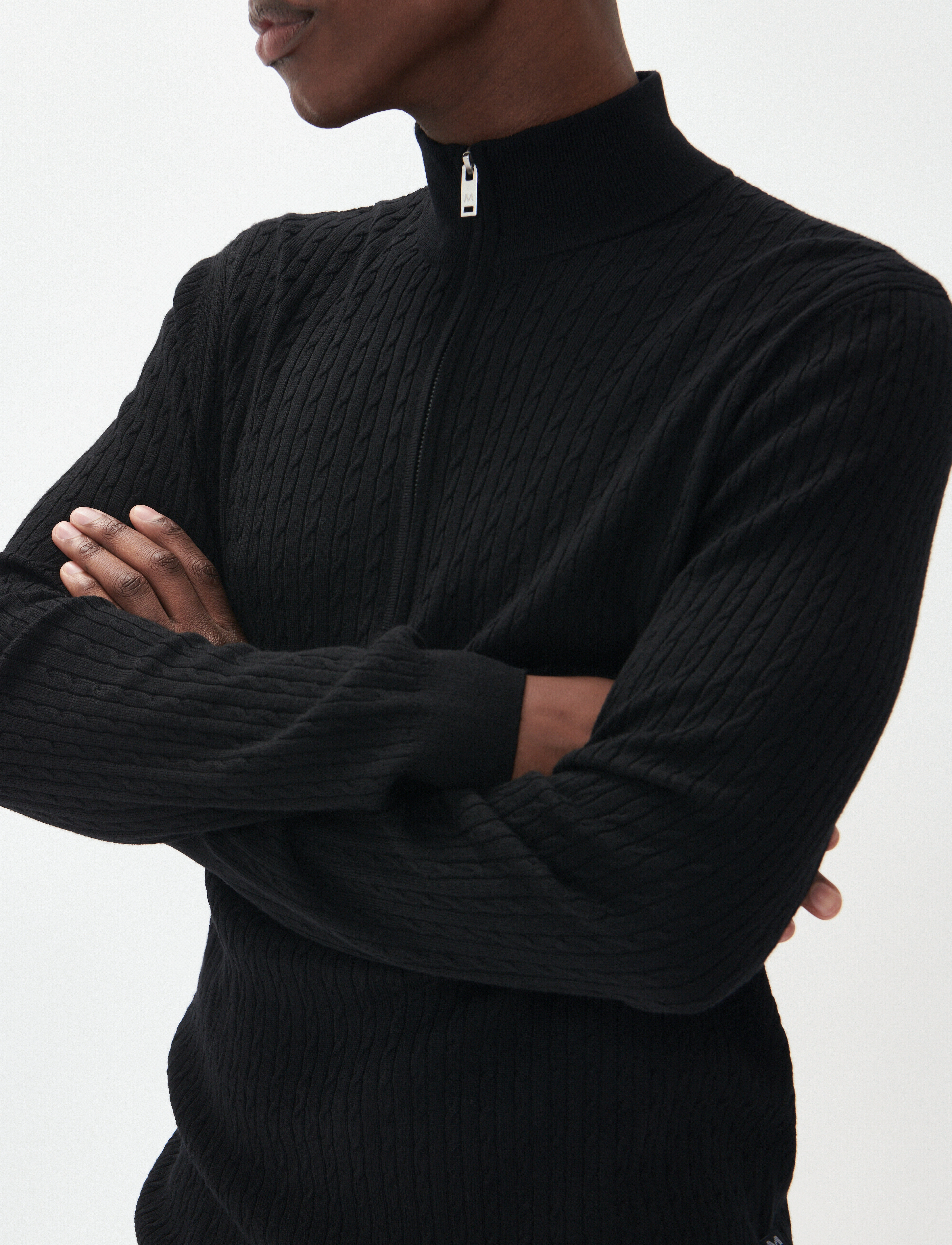 Matinique - MAmason SZ cabel - strickmode - black - 5