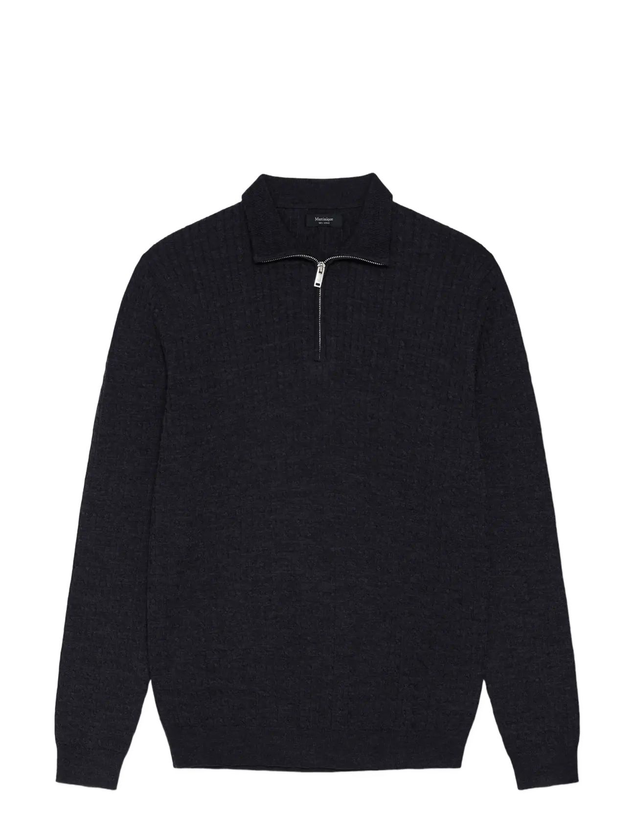 Matinique MAmason SZ cabel - Poolpika lukuga džemprid - DARK GREY MELANGE / grey