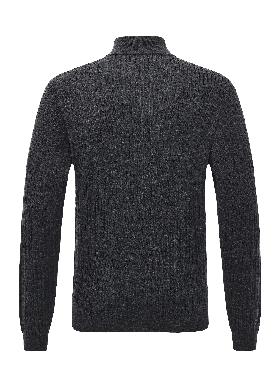 Matinique - MAmason SZ cabel - half zip-tröjor - dark grey melange - 2