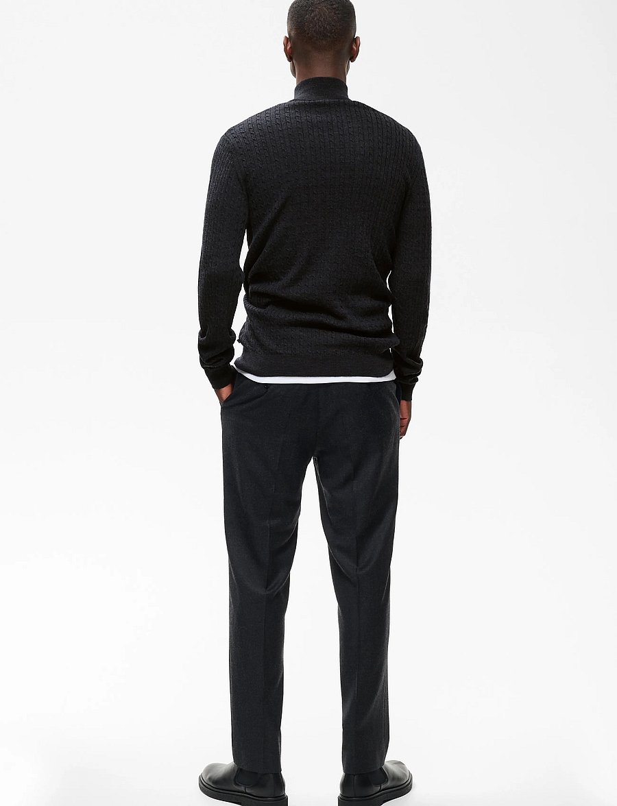 Matinique - MAmason SZ cabel - half zip-tröjor - dark grey melange - 3