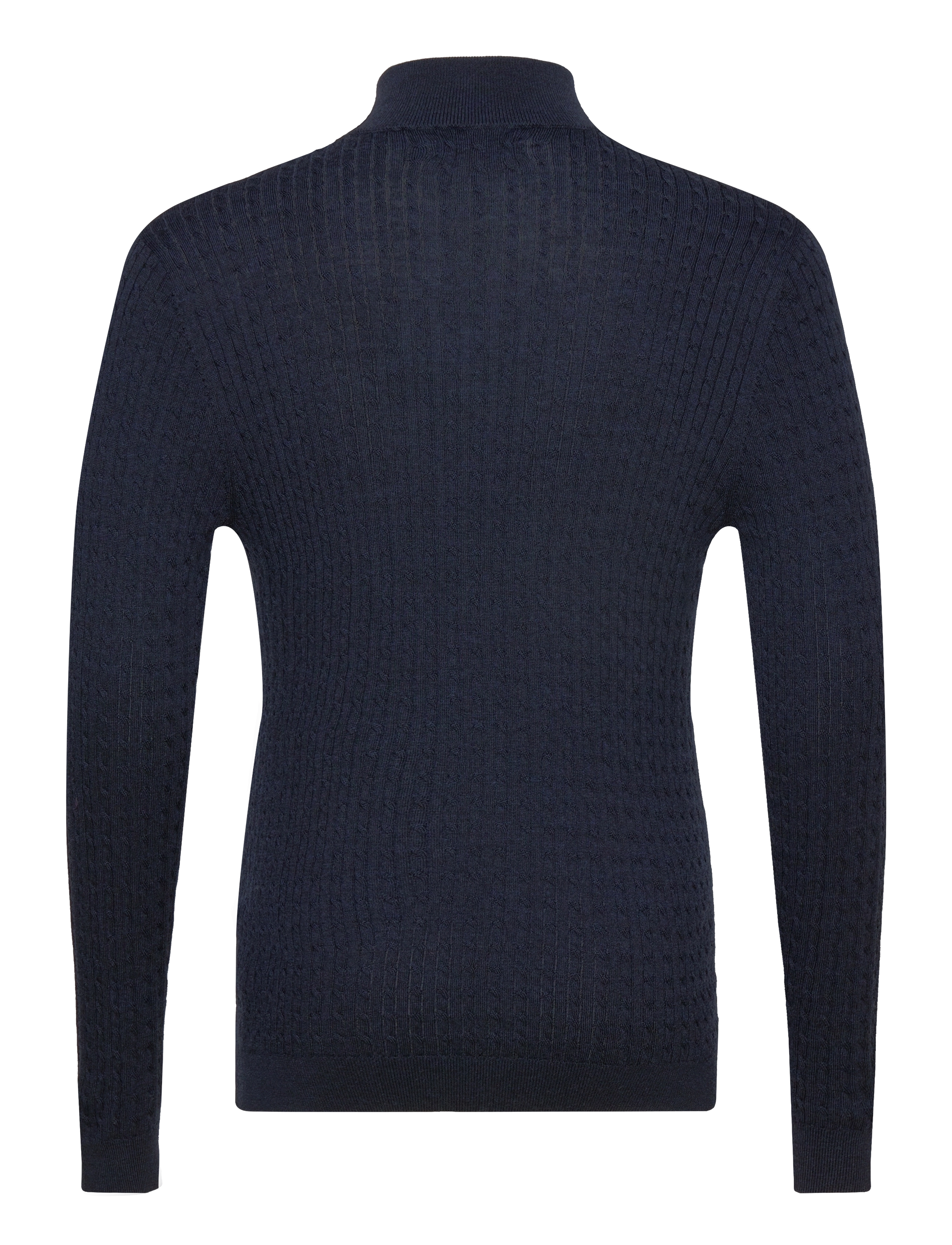 Matinique - MAmason SZ cabel - pullover mit halbem reißverschluss - dark navy melange - 2