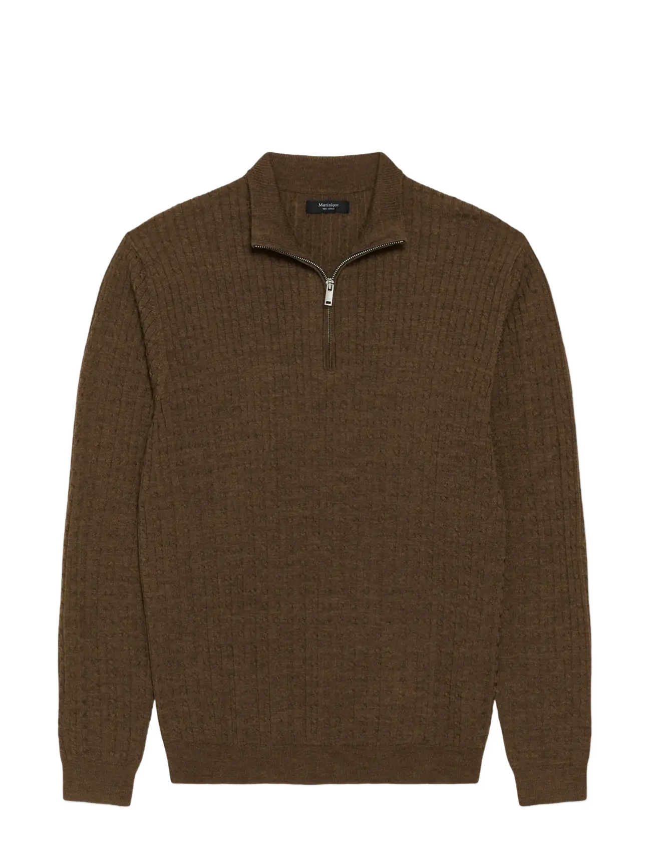 Matinique MAmason SZ cabel - Poolpika lukuga džemprid - SEPIA MELANGE / brown