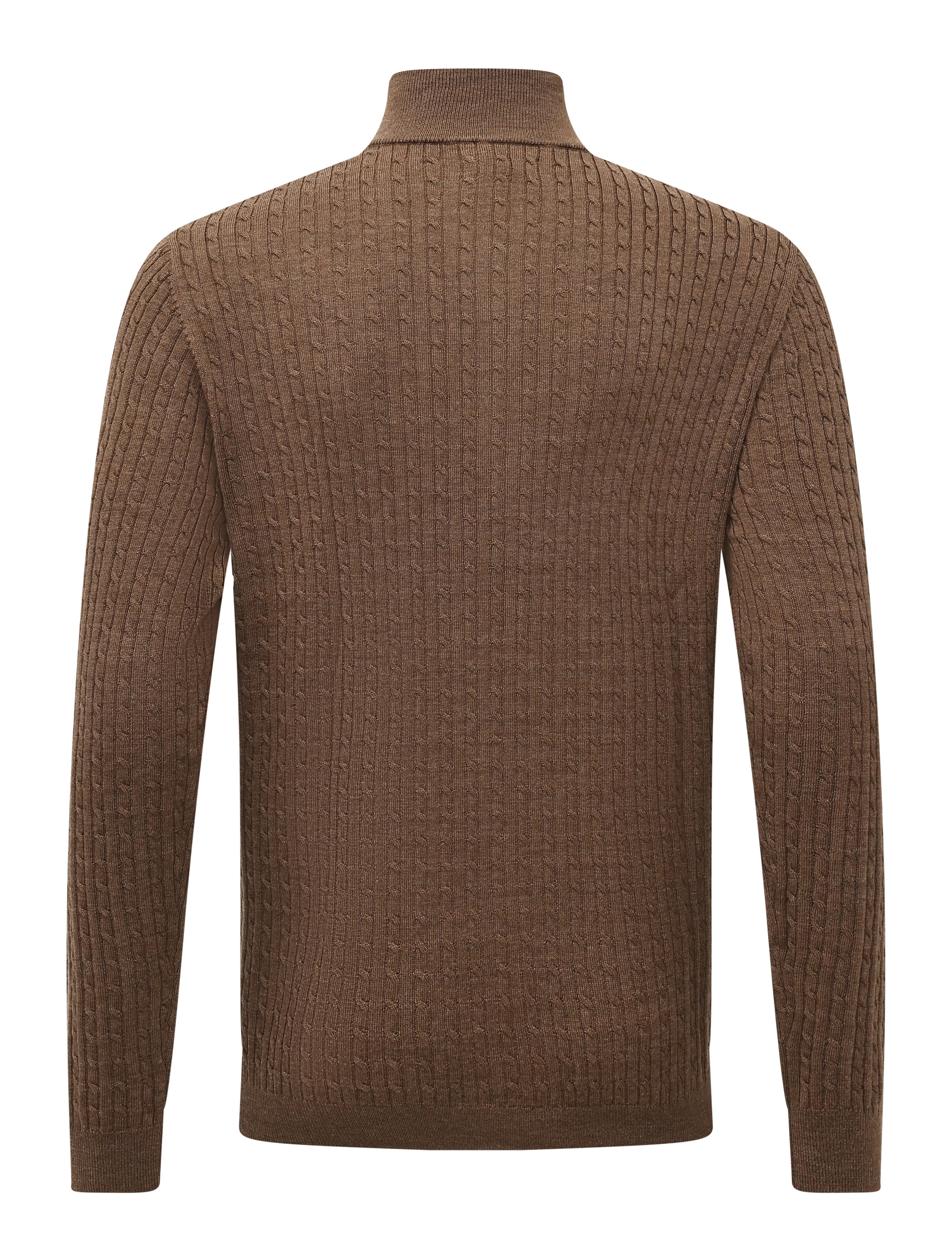 Matinique - MAmason SZ cabel - half zip-tröjor - sepia melange - 2