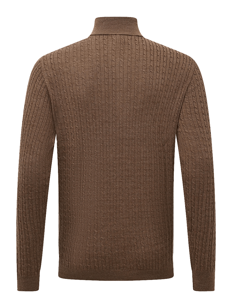 Matinique - MAmason SZ cabel - half zip-tröjor - sepia melange - 2