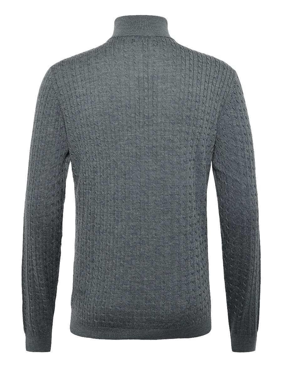 Matinique - MAmason SZ cabel - halfzip strik - stormy weather melange - 2