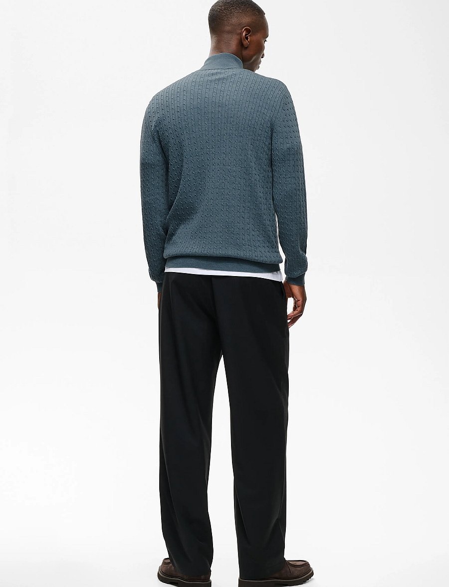 Matinique - MAmason SZ cabel - half zip-tröjor - stormy weather melange - 2