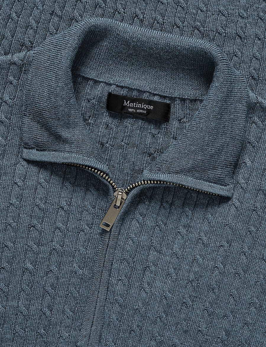 Matinique - MAmason SZ cabel - half zip-tröjor - stormy weather melange - 4