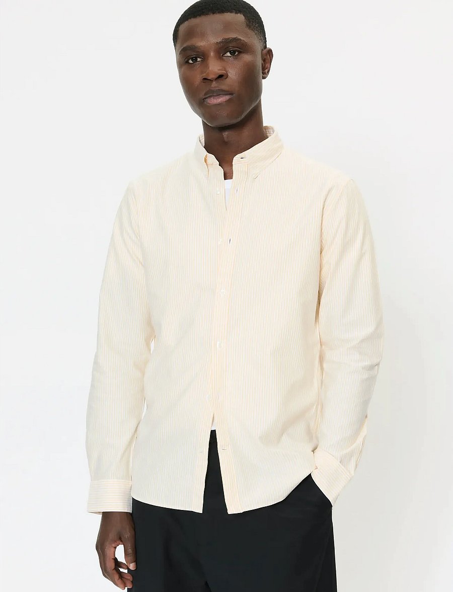 Matinique - MAtrostol BD - striped shirts - golden cream - 0