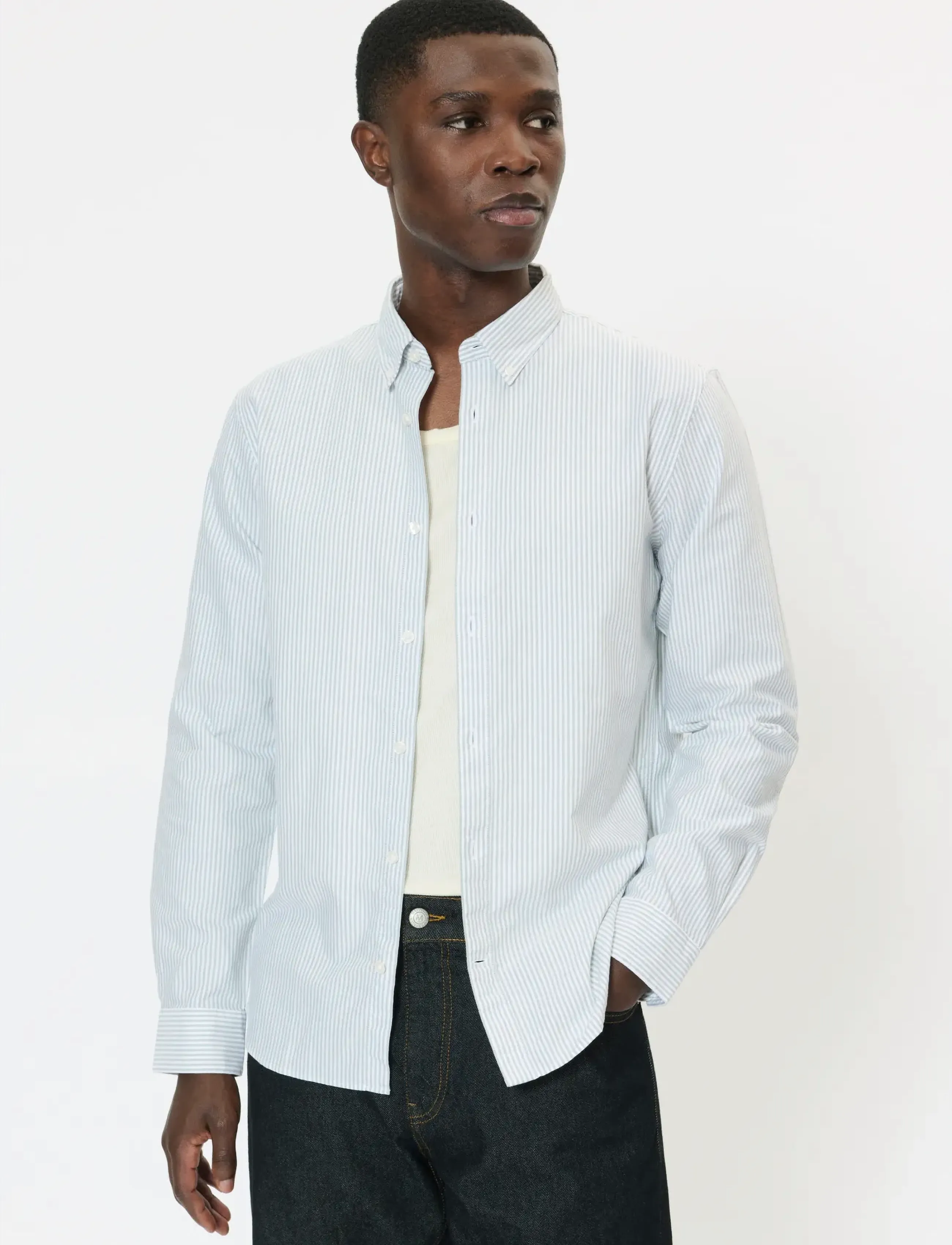 Matinique MAtrostol BD - Shirts - SEA SPRAY / green