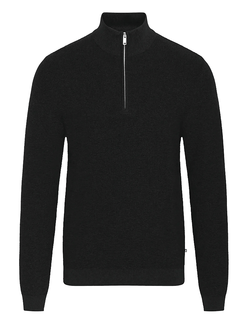 Matinique - MAlagoon Z - pullover mit halbem reißverschluss - black - 1