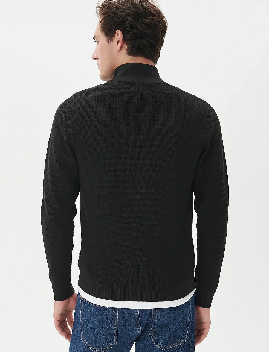 Matinique - MAlagoon Z - pullover mit halbem reißverschluss - black - 3