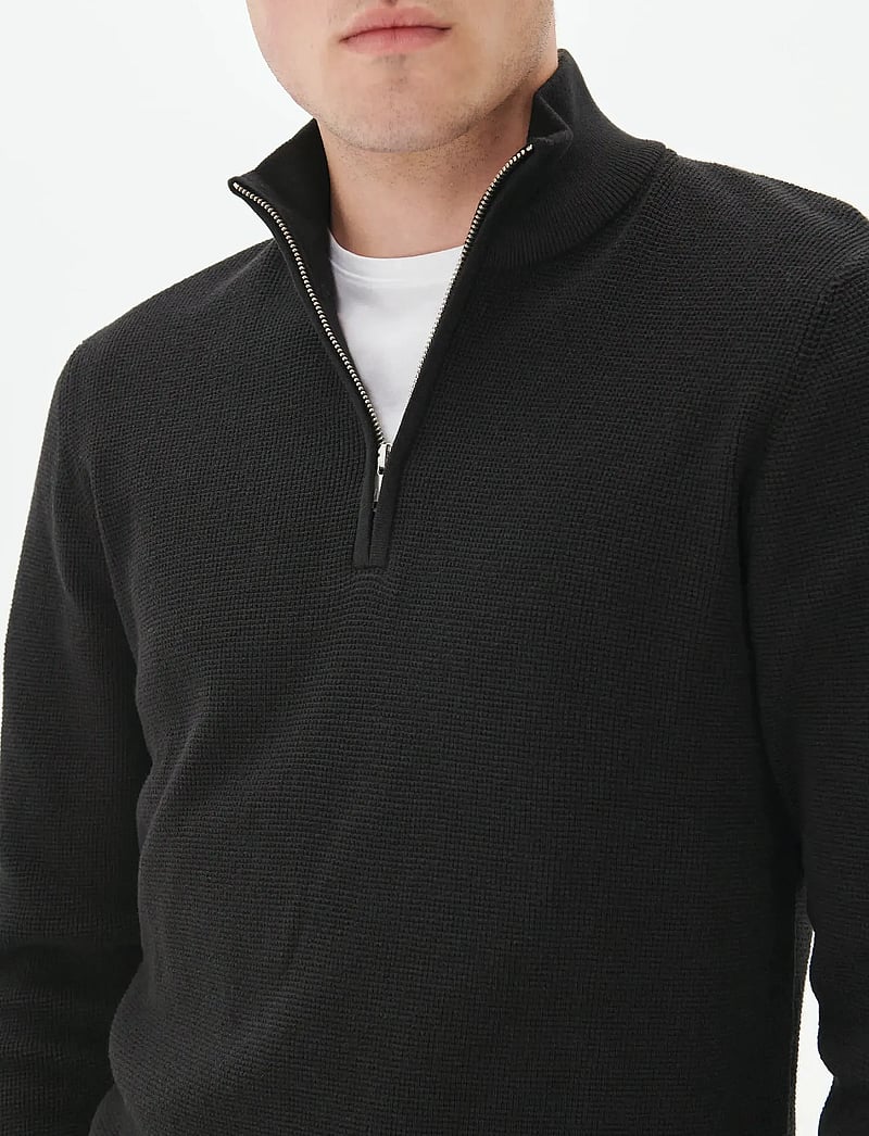 Matinique - MAlagoon Z - pullover mit halbem reißverschluss - black - 4