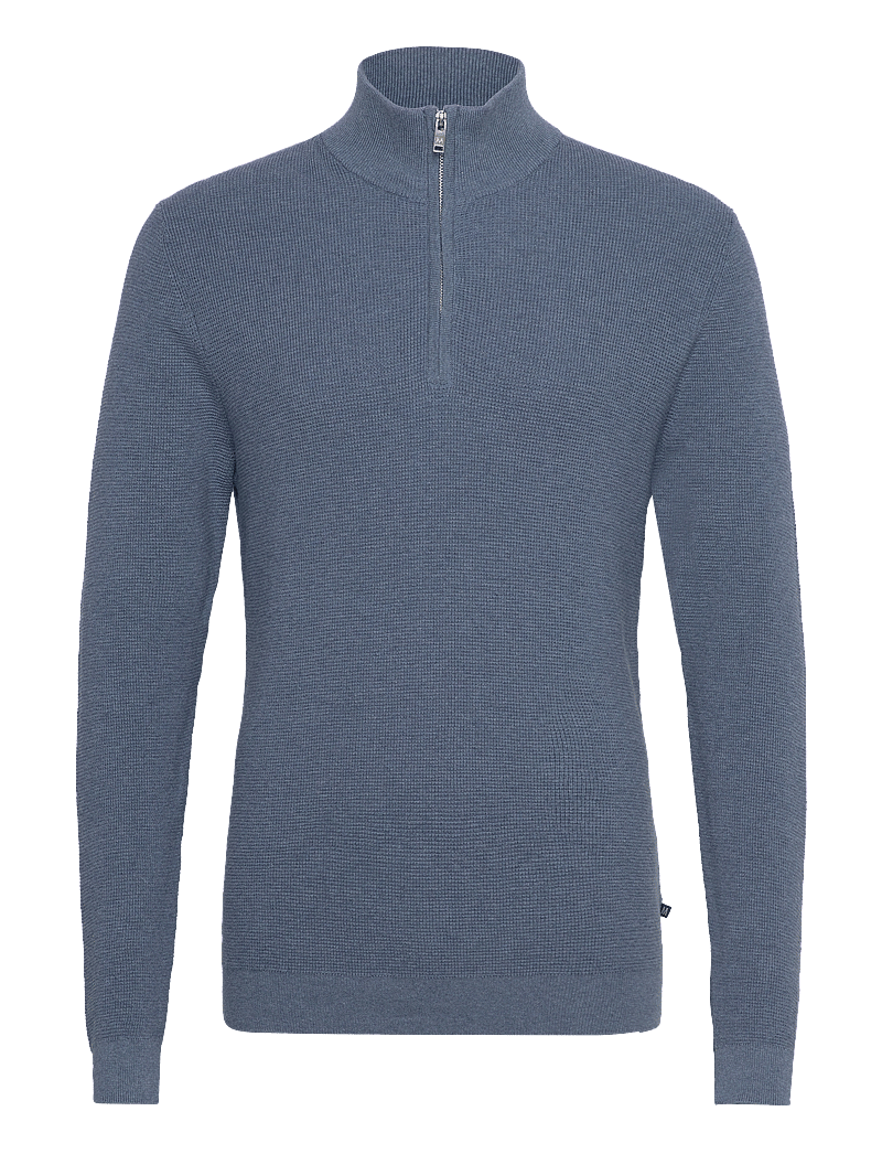 Matinique - MAlagoon Z - pullover mit halbem reißverschluss - captain's blue melange - 1