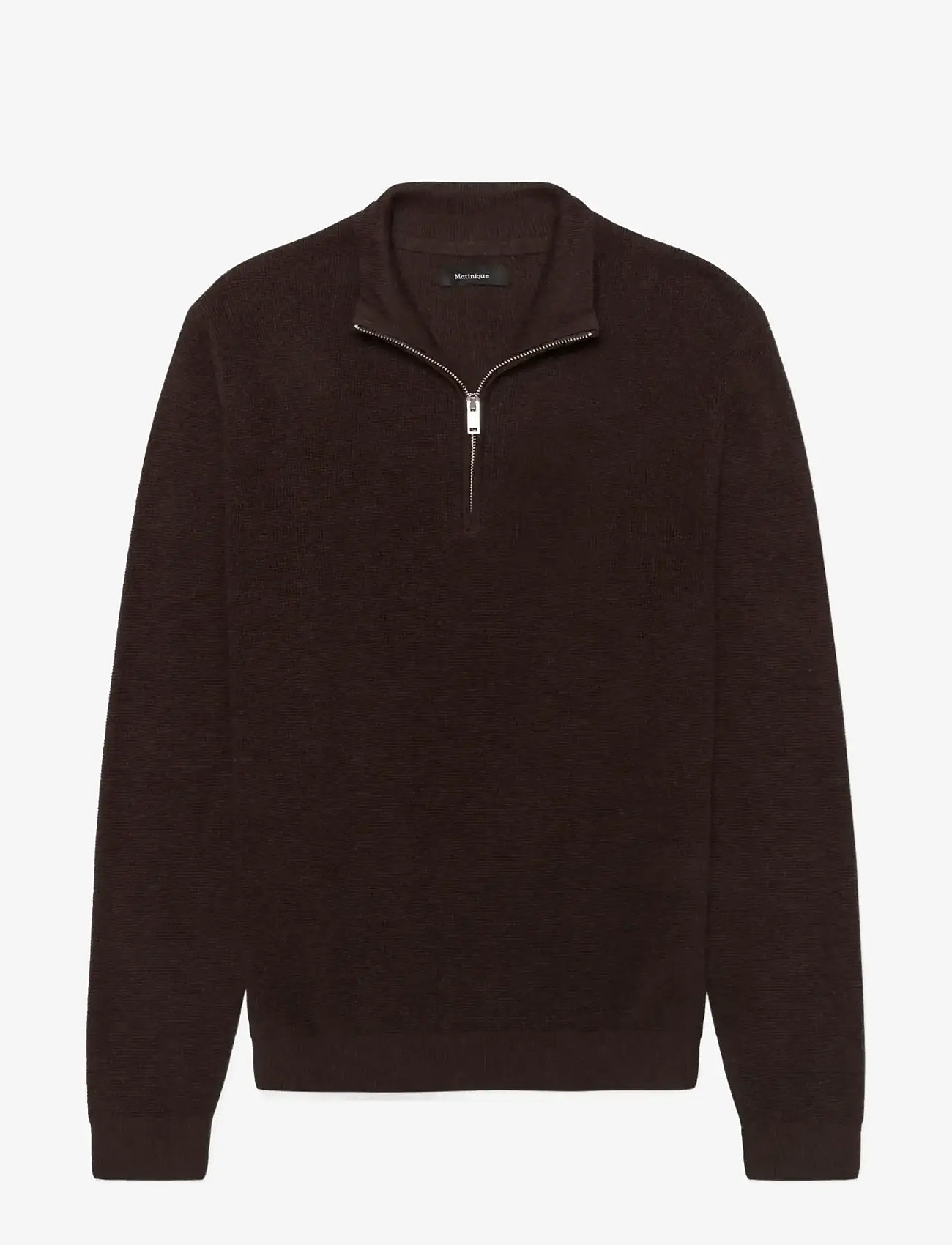 Matinique - MAlagoon Z - pullover mit halbem reißverschluss - chocolate brown - 1