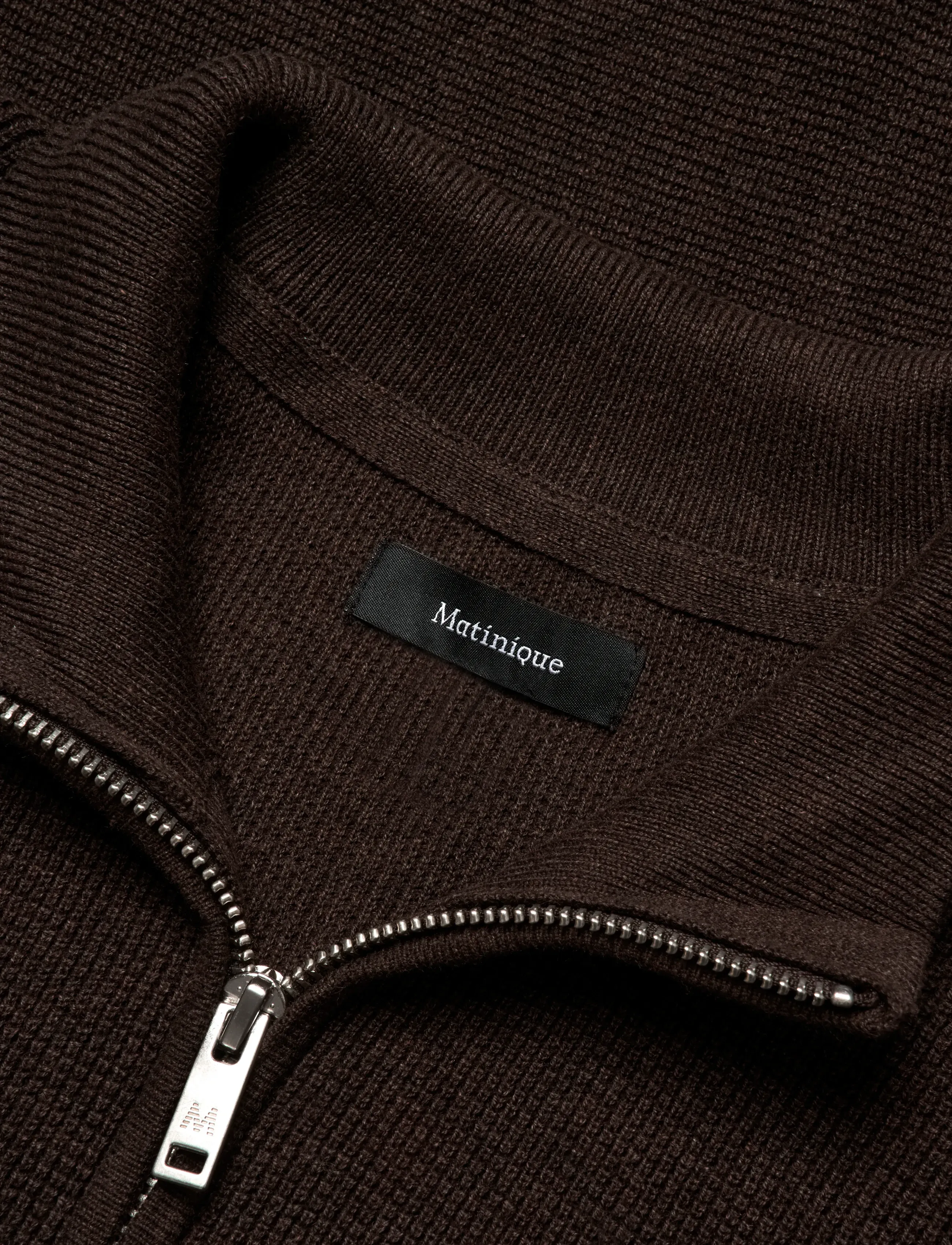 Matinique - MAlagoon Z - tõmblukk-kaelusega džemprid - chocolate brown - 5