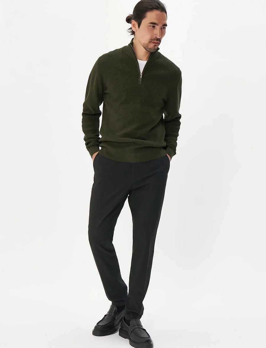 Matinique - MAlagoon Z - pullover mit halbem reißverschluss - dark forest - 3