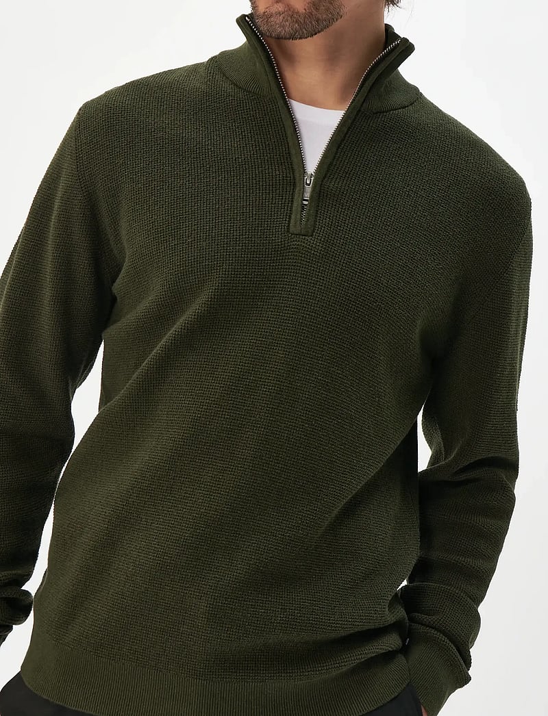 Matinique - MAlagoon Z - pullover mit halbem reißverschluss - dark forest - 5